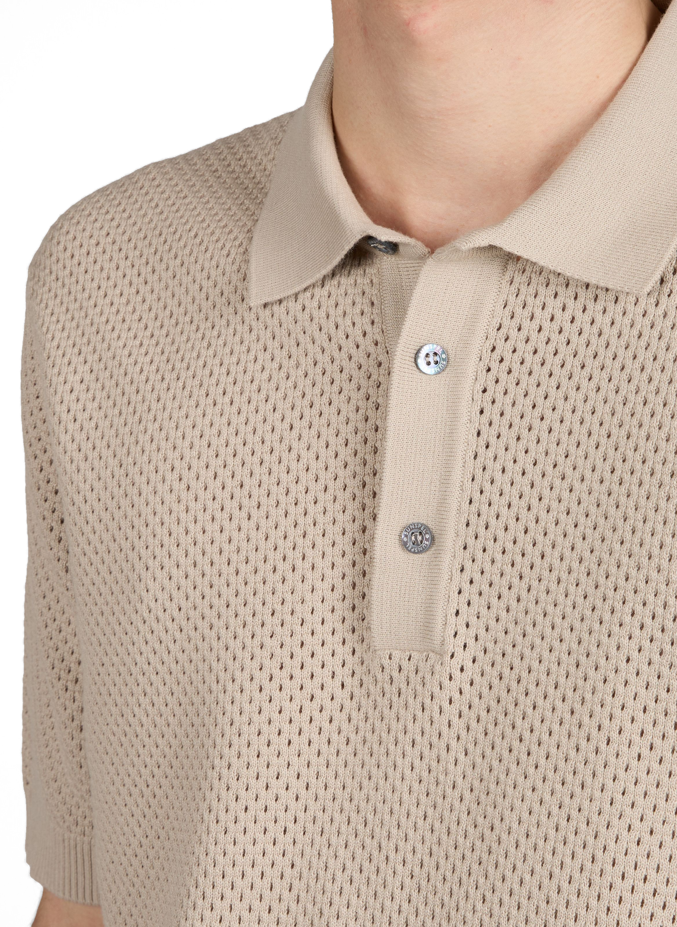 Cotton polo shirt SUNSPEL Beige