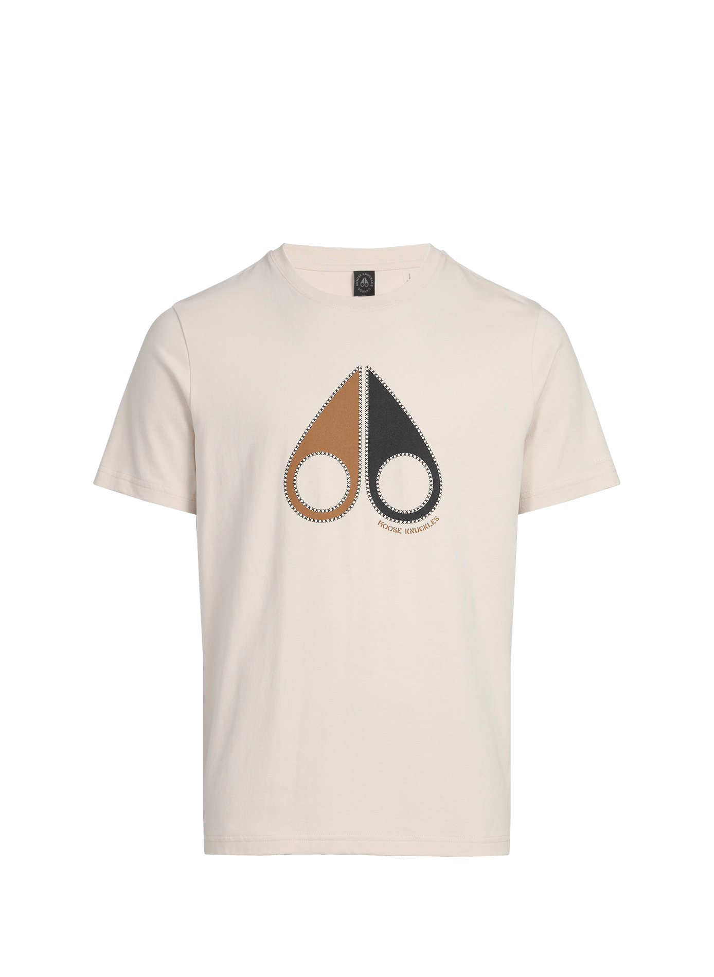 T-shirt à logo en coton MOOSE KNUCKLES Gris