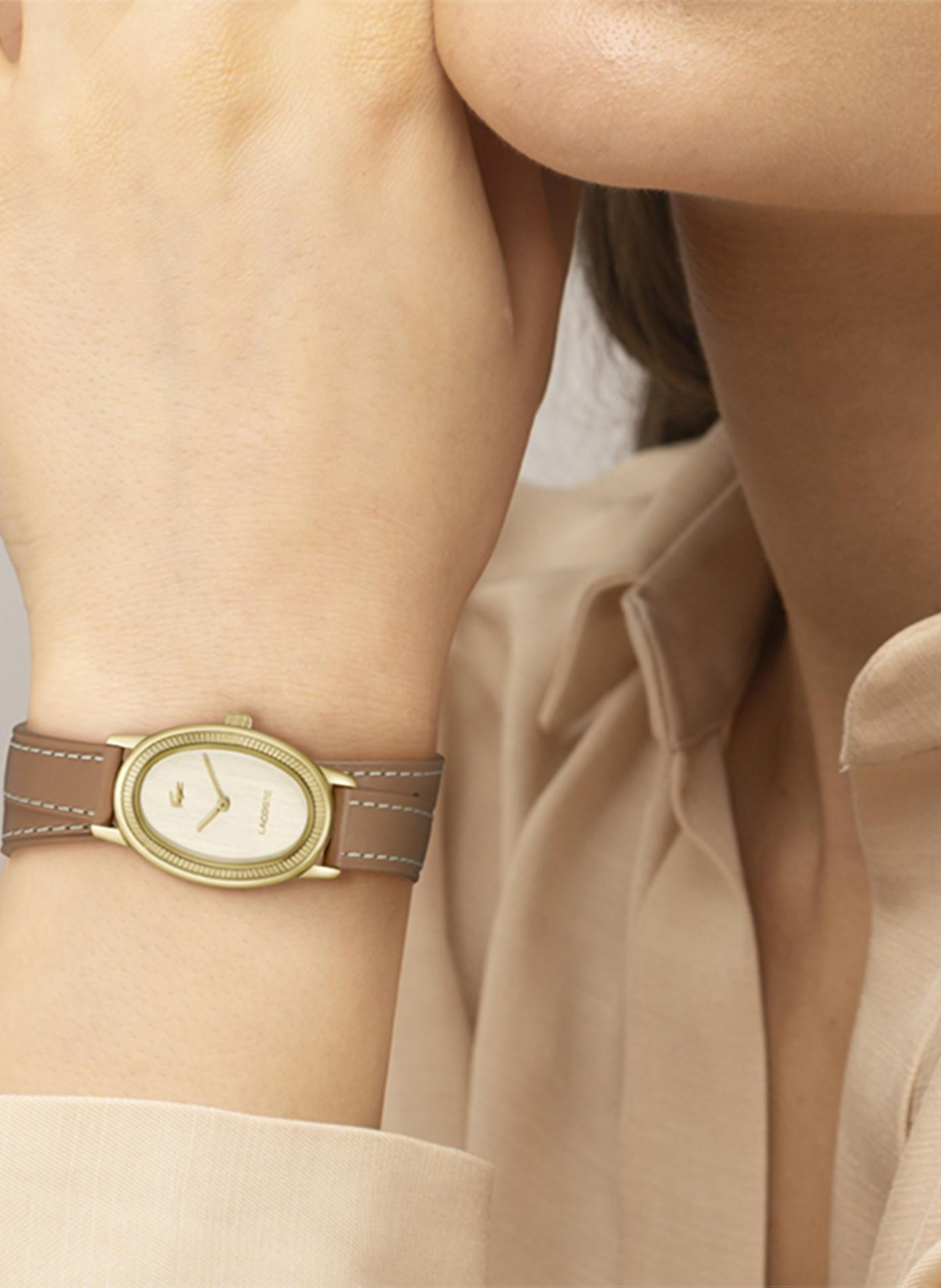 Montre quartz Lacoste Parisienne en cuir LACOSTE MONTRES Doré