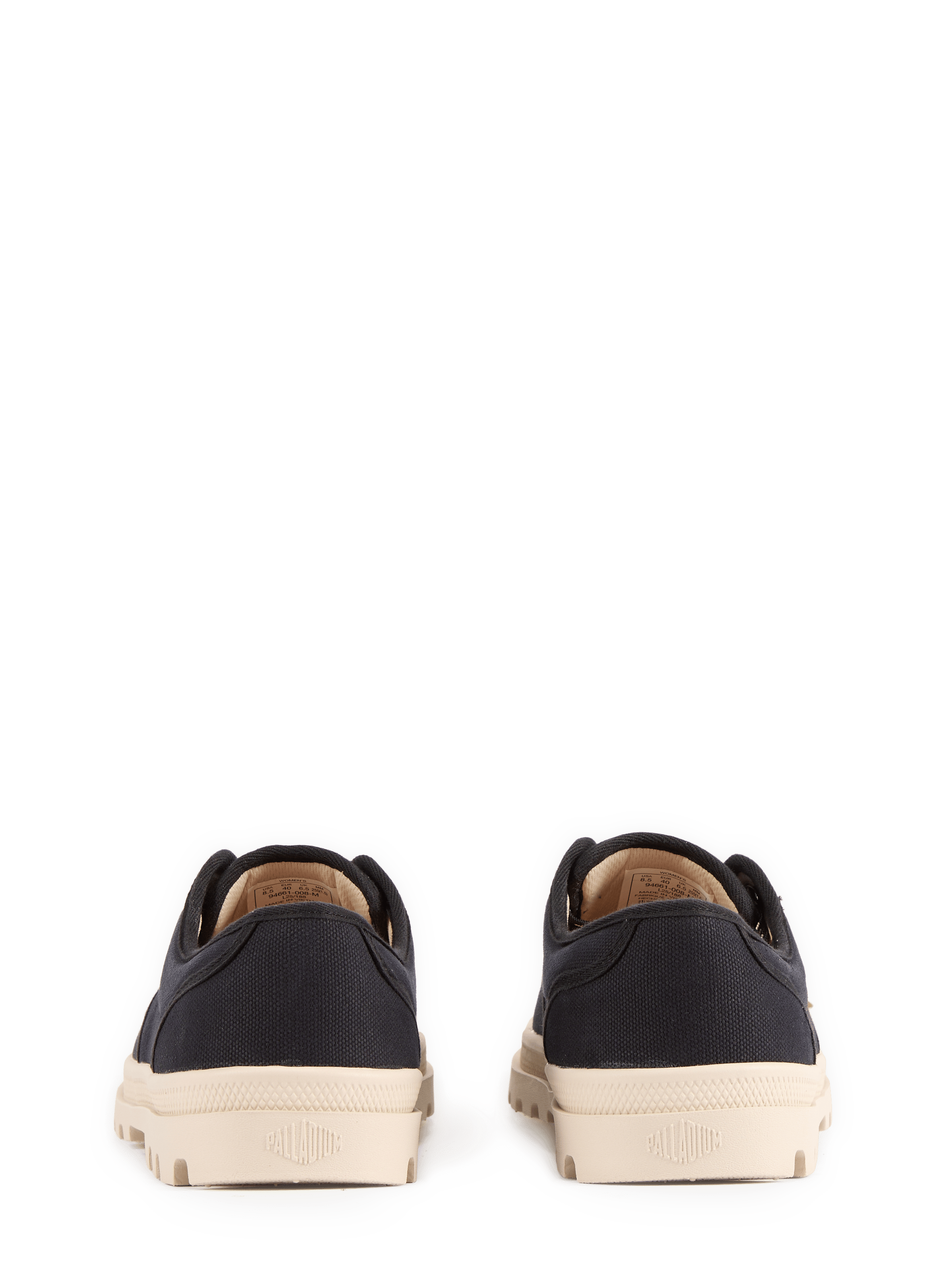 Chaussures plates Dunelite Ox Cush en coton PALLADIUM Noir