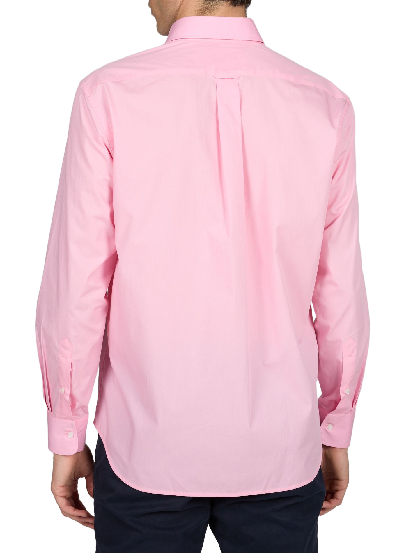Chemise droite à poche en coton EDEN PARK Rose