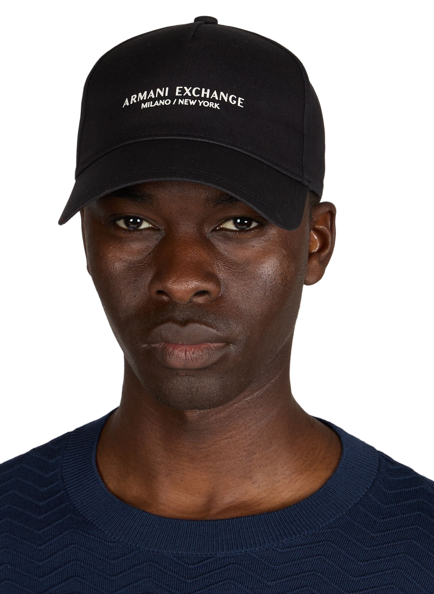 Baseball cap with NY logo in cotton Blue