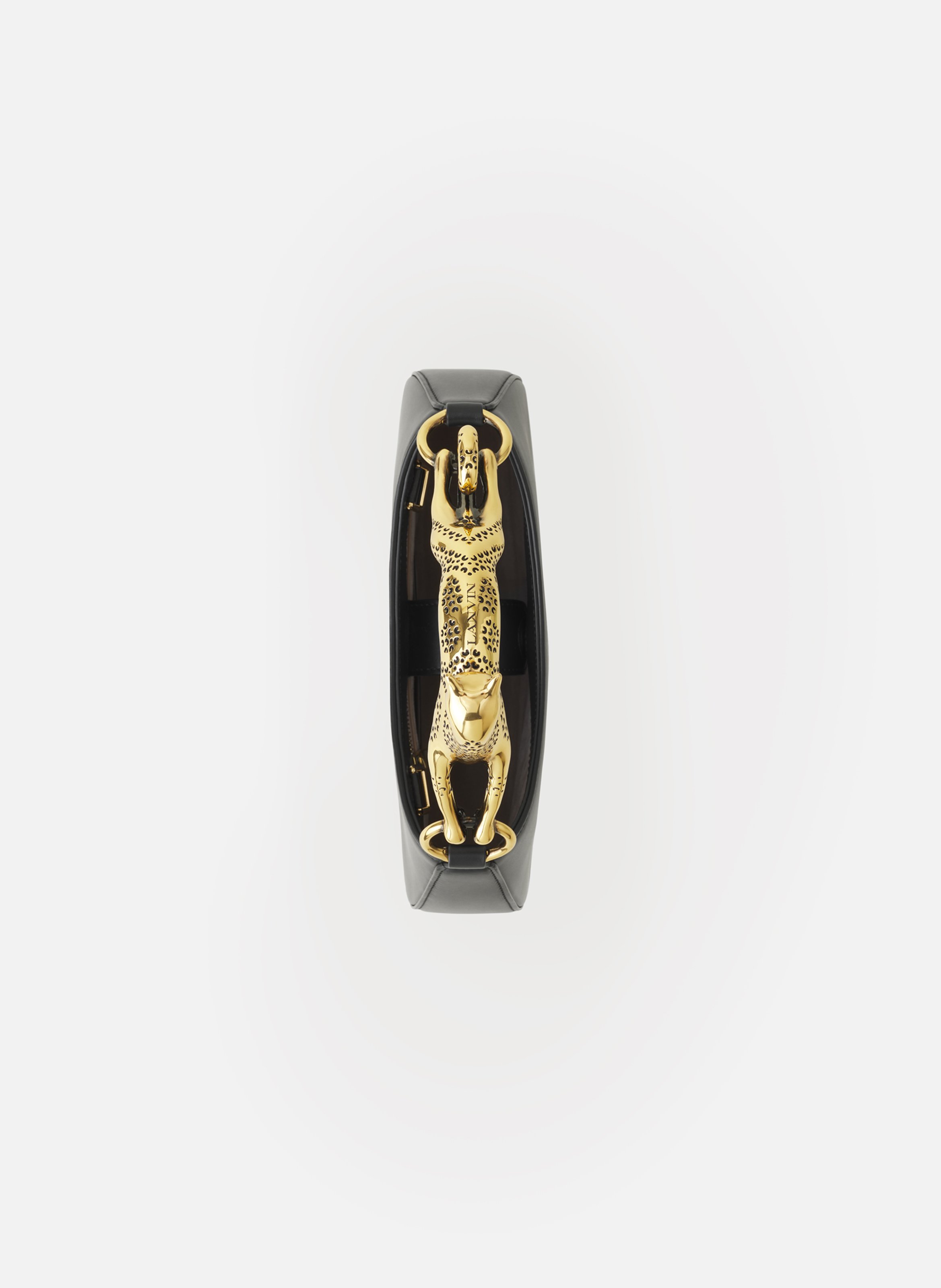 Sac hobo cat en cuir LANVIN Noir