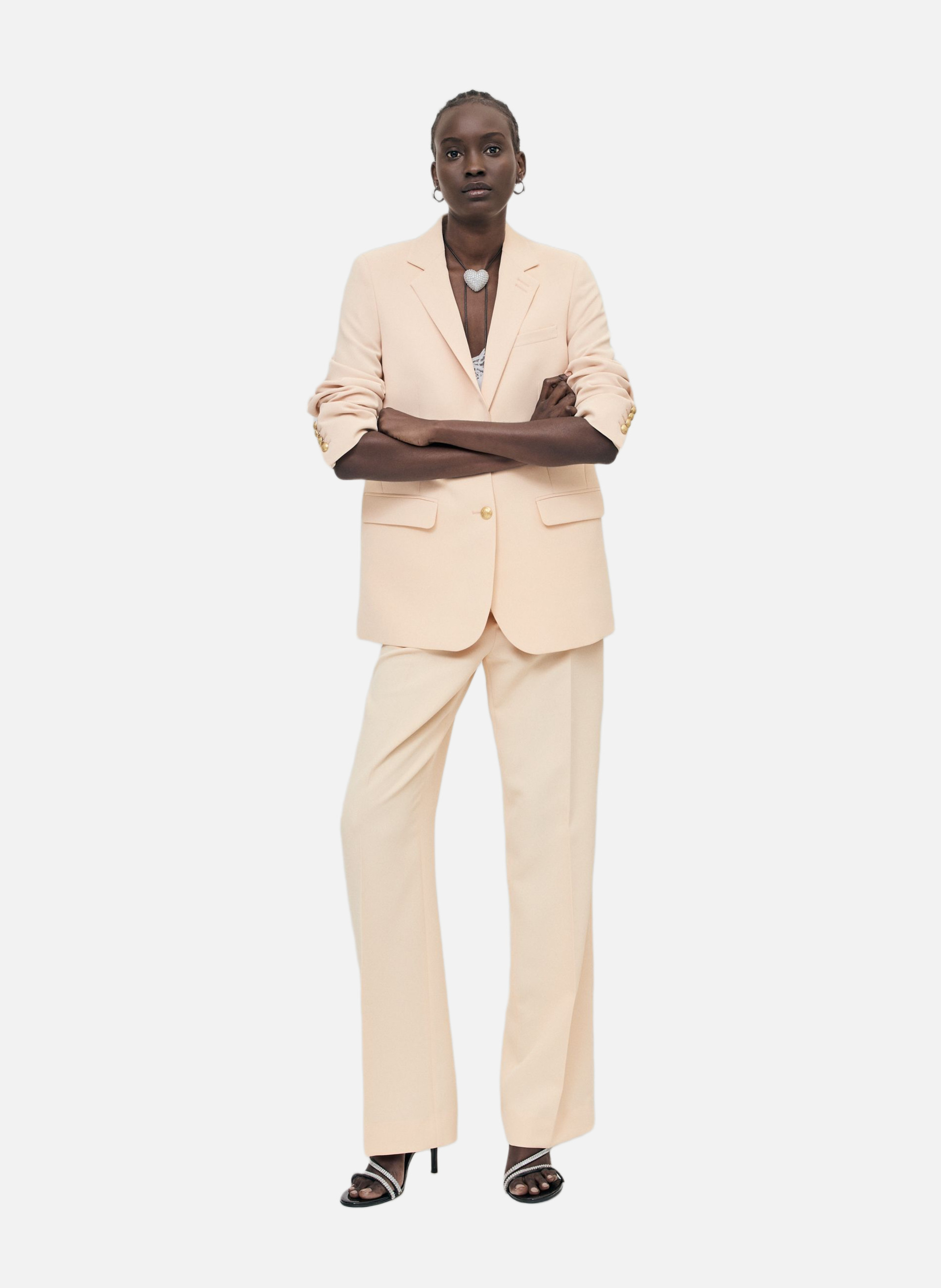 Veste de tailleur droite THE KOOPLES Beige
