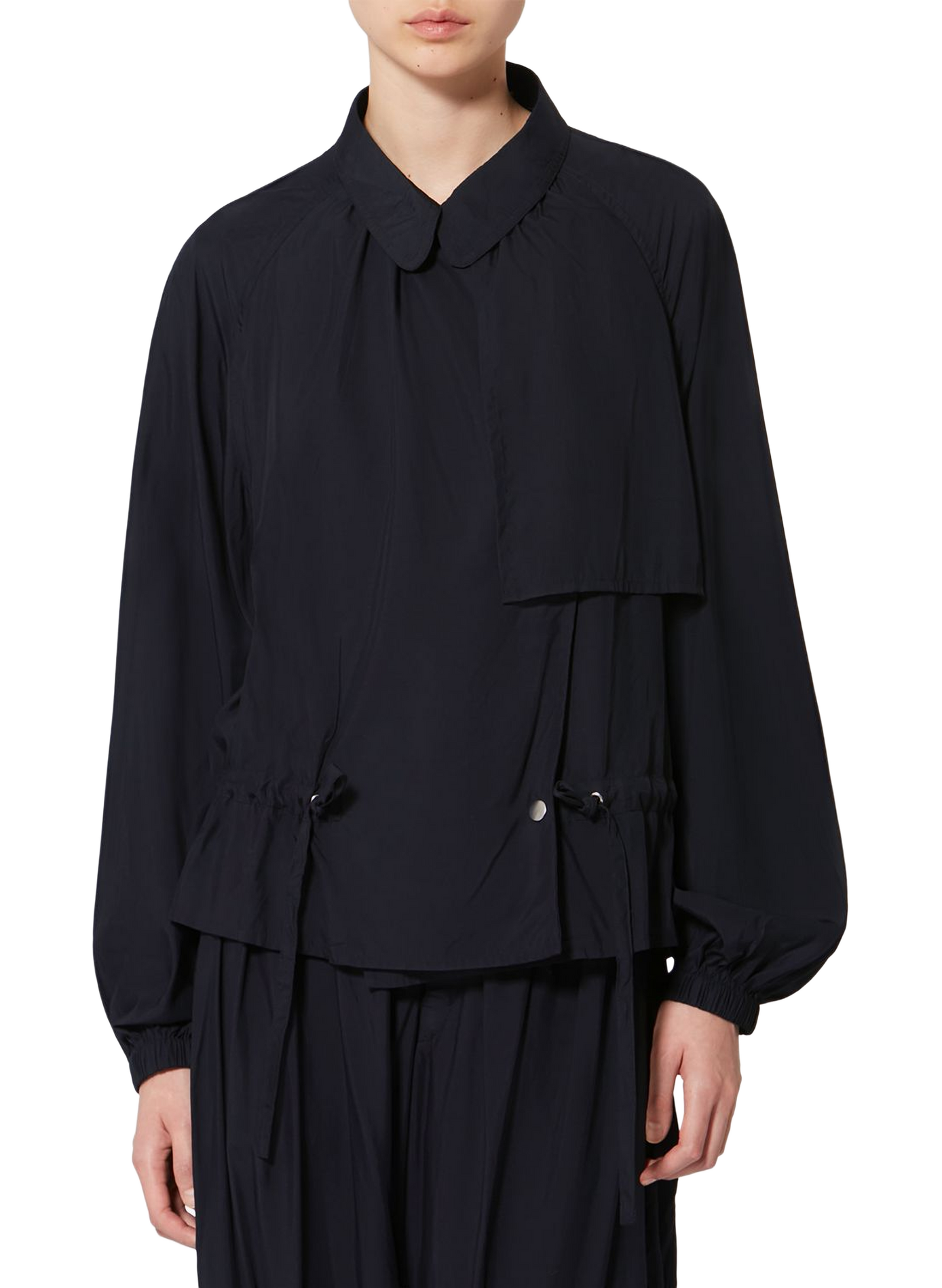 Kreuzblazer Gwenola aus technischem Stoff. ISABEL MARANT Schwarz