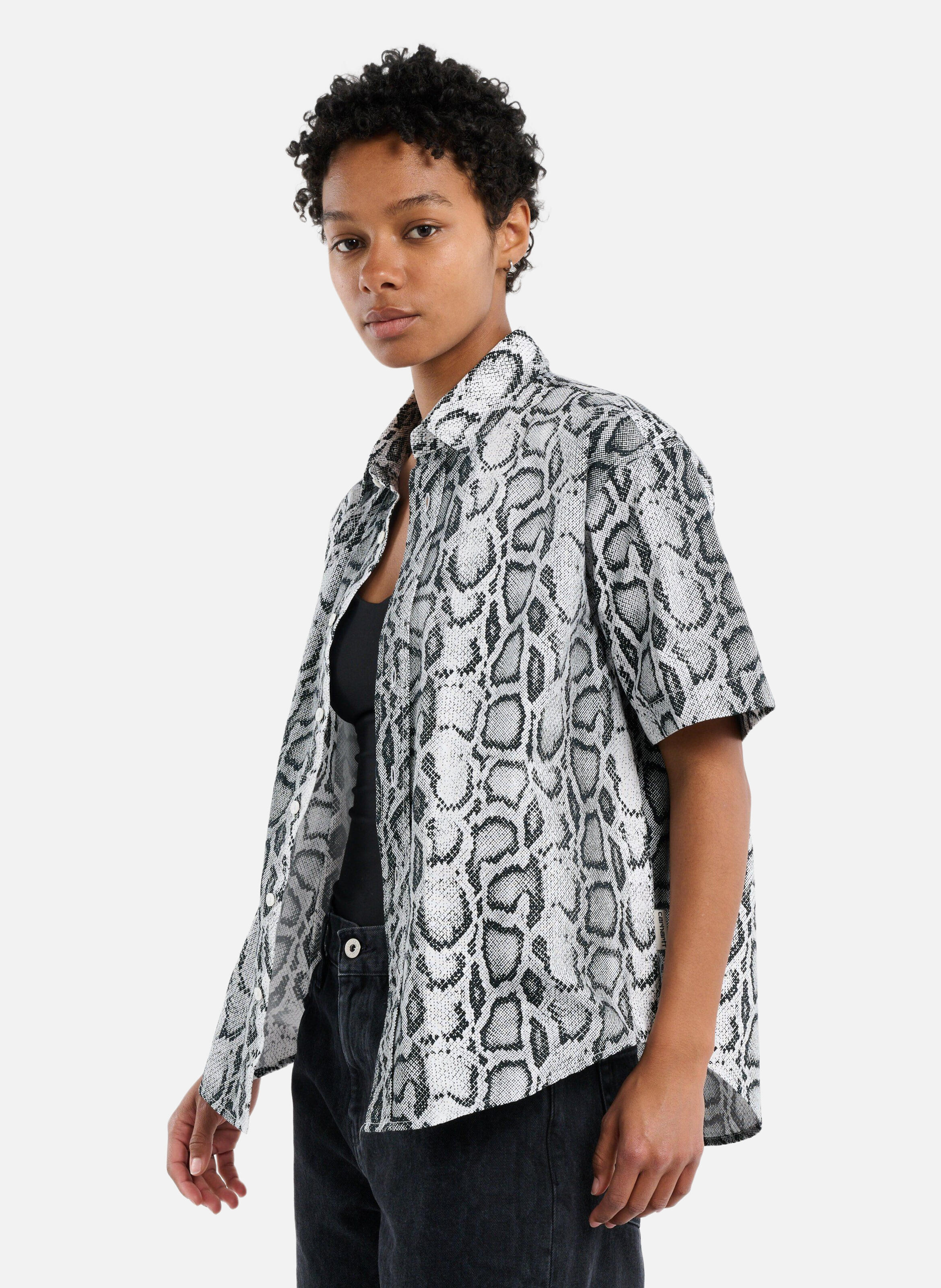 Chemise w' s/s snake camo shirt CARHARTT WIP Gris