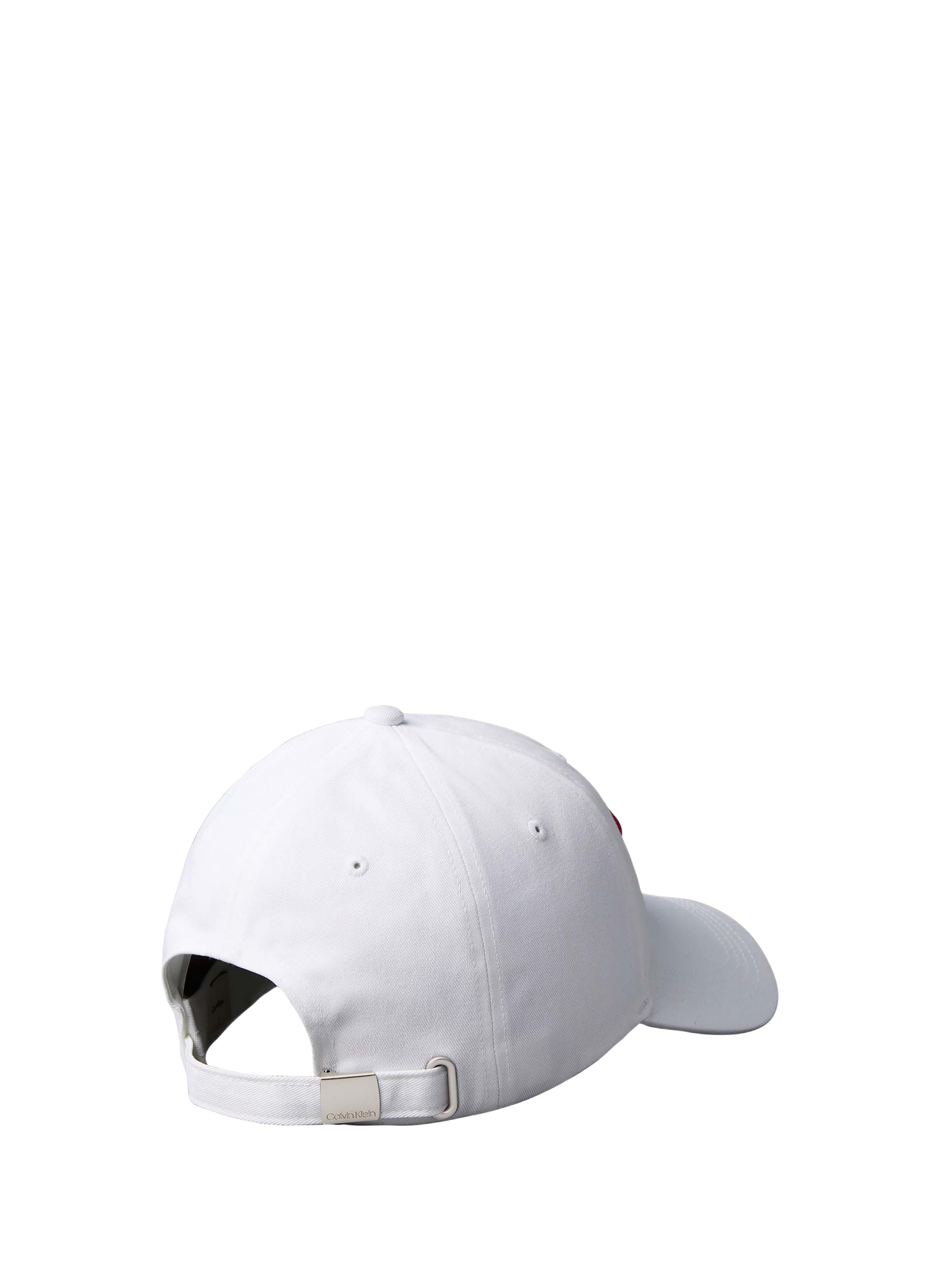 Gorra con logo bordado en algodón CALVIN KLEIN Blanco
