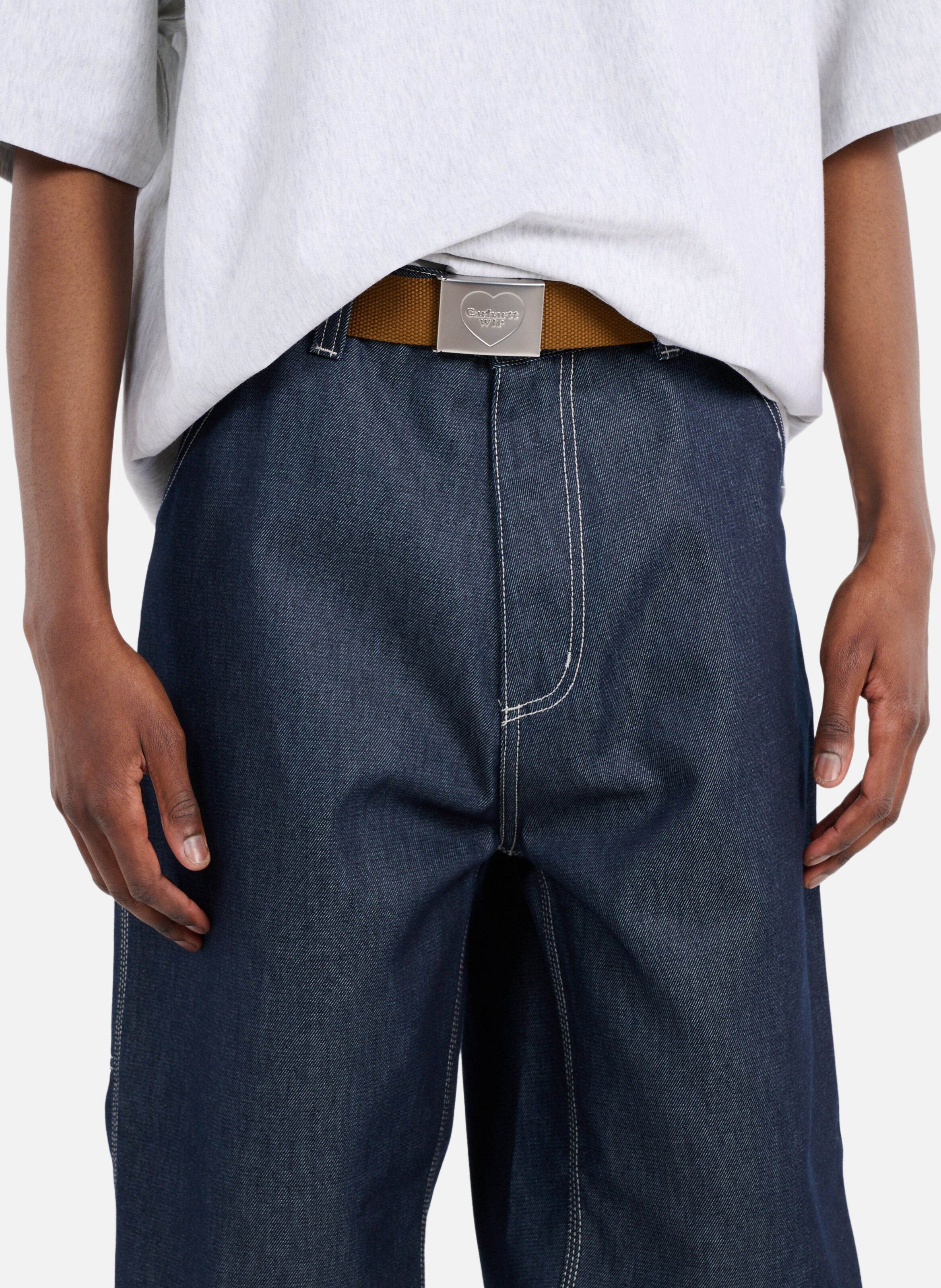 Ceinture heart clip belt CARHARTT WIP Marron