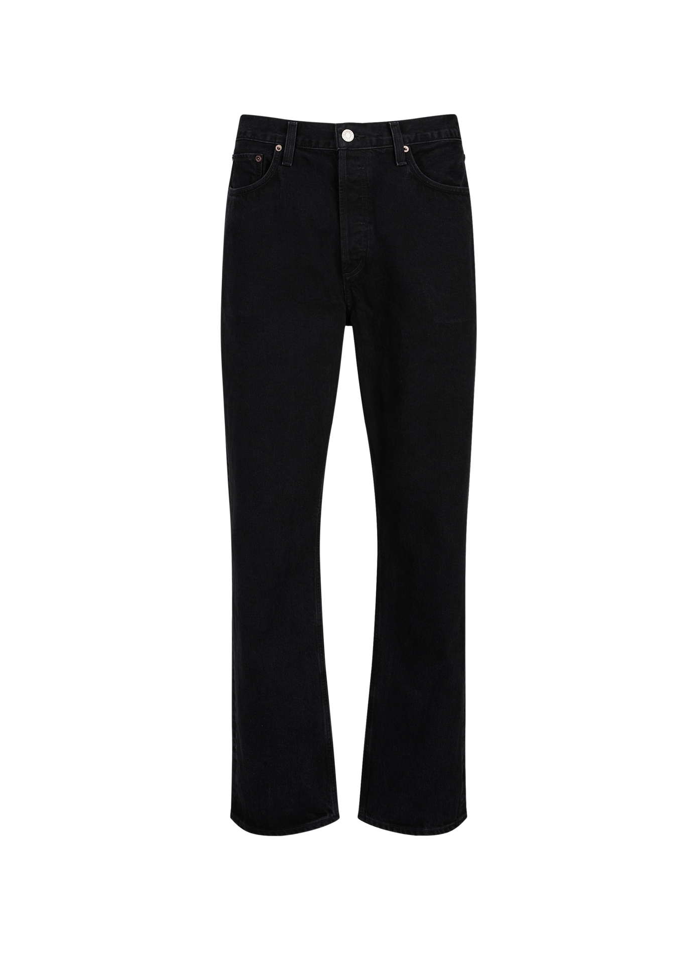 Solid straight-leg jeans AGOLDE Black