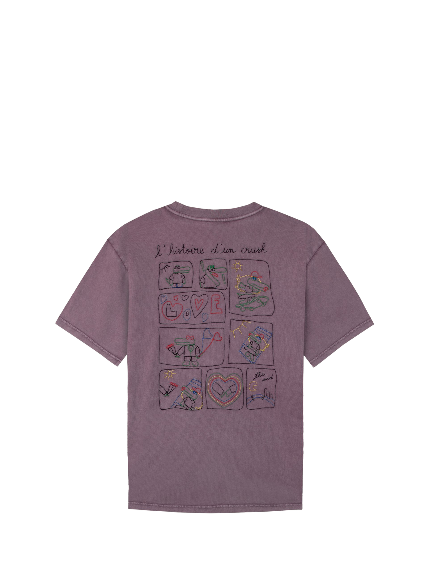 Round neck T-shirt MAISON LABICHE Purple