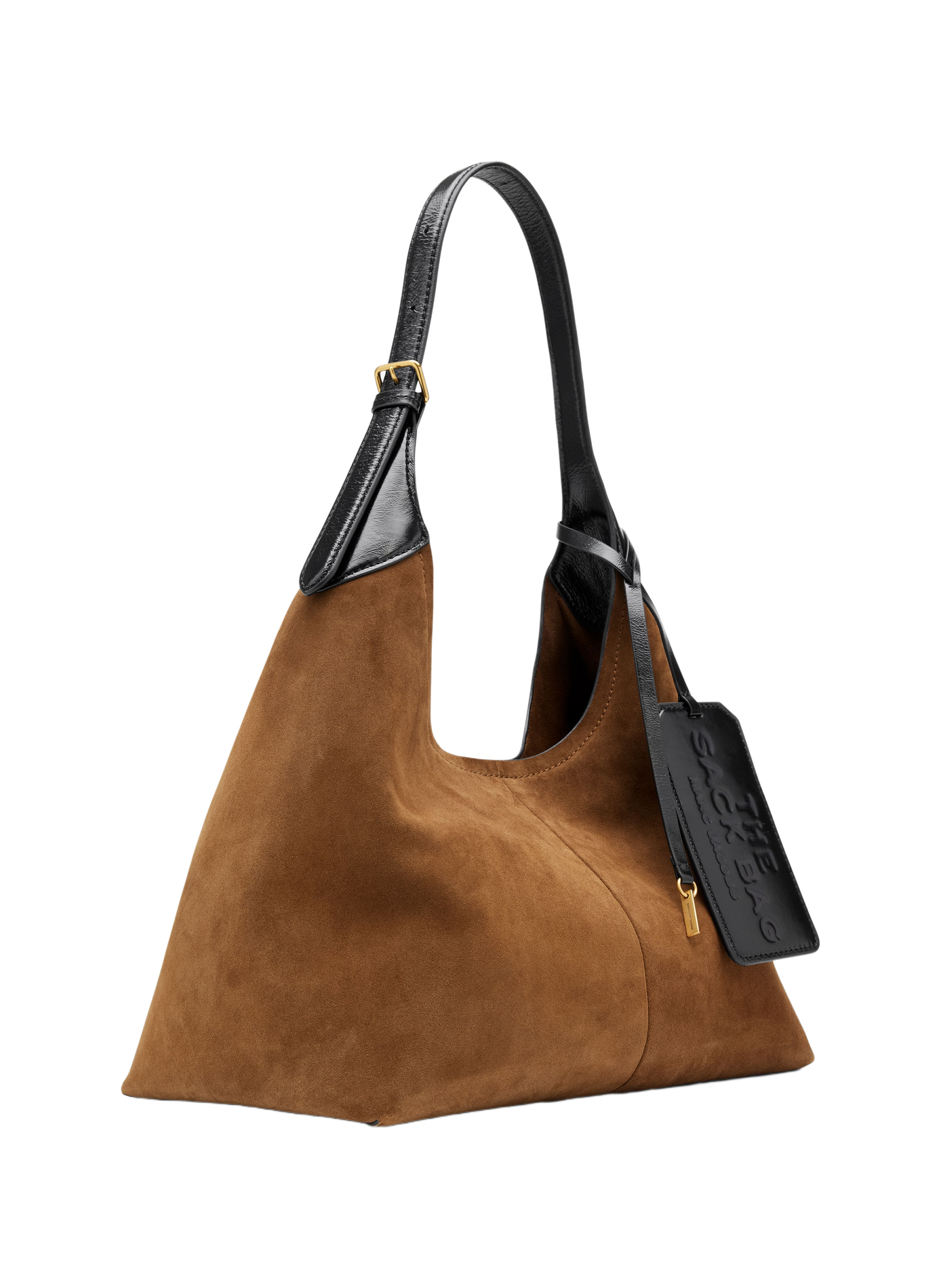Sac épaule The Belted Sack en cuir daim MARC JACOBS Marron