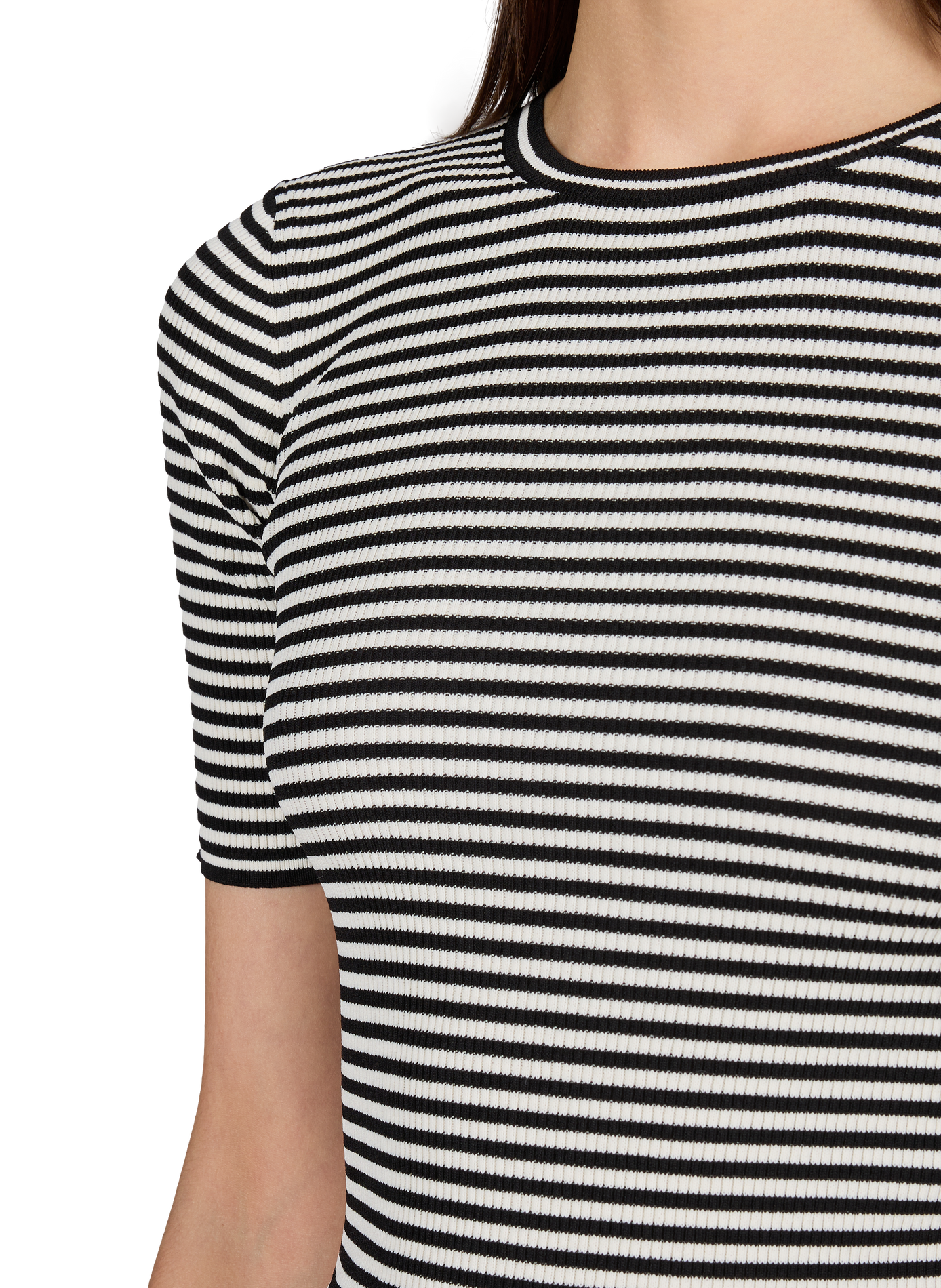 Fitted Striped T-shirt MAX MARA STUDIO Multicolour