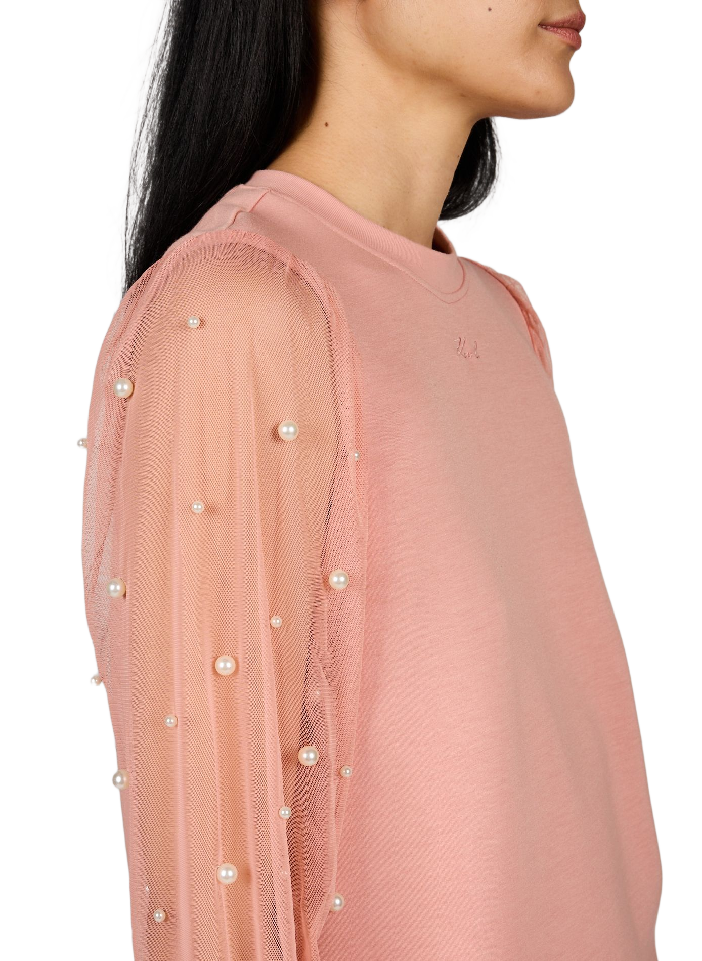 Rundhalsausschnitt-Sweatshirt KARL LAGERFELD Rosa