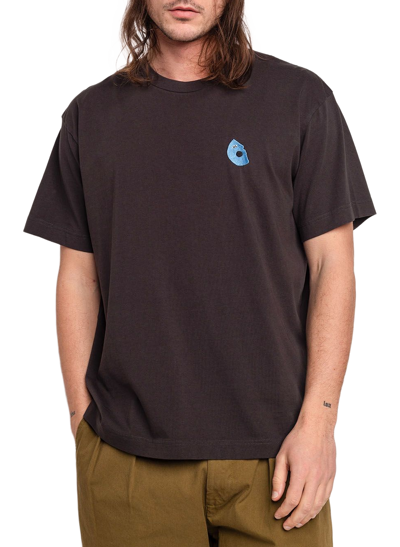 Oversized cotton T-shirt OLOW Black