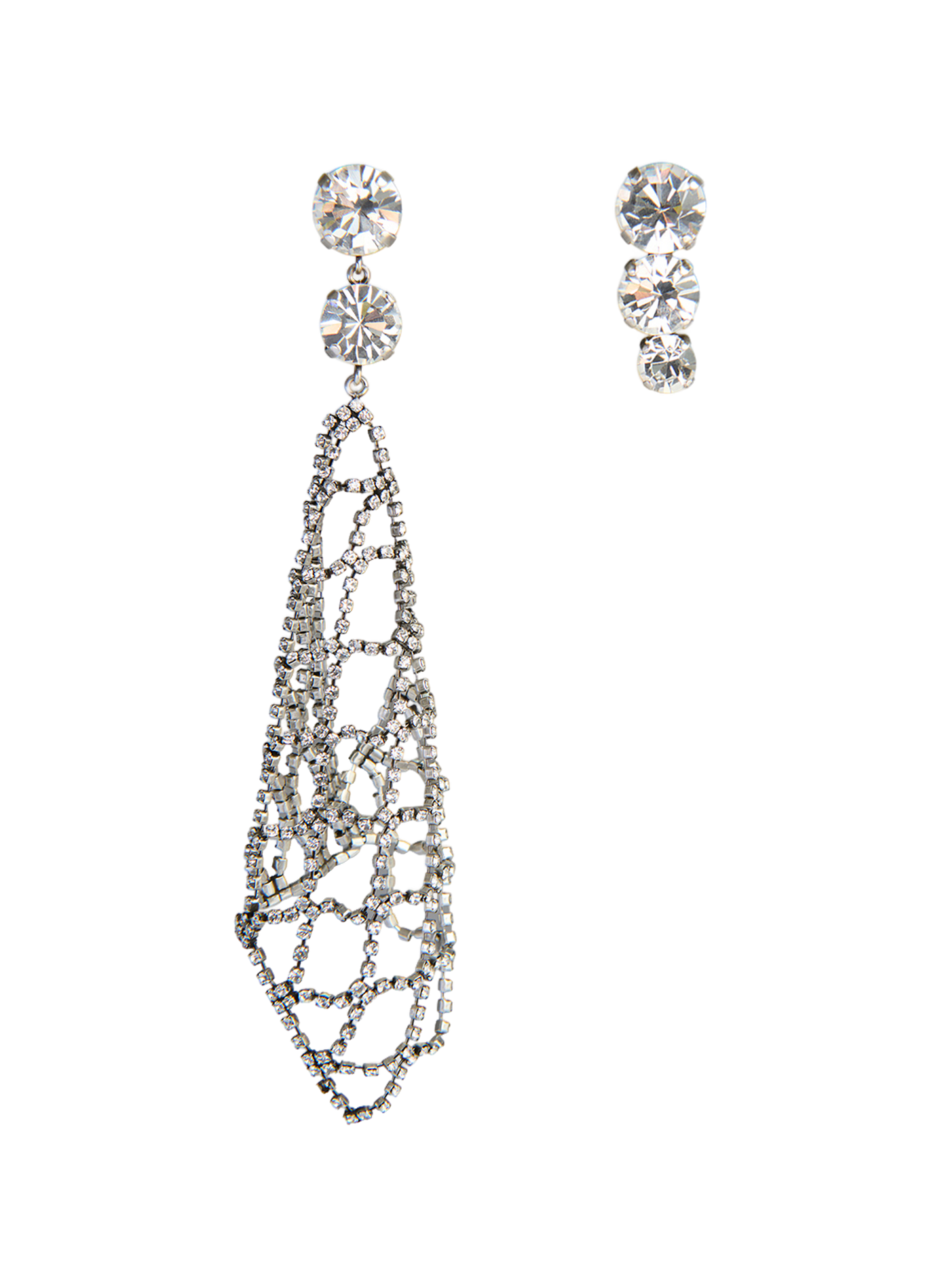 Boucles d'oreilles Thalia asymétriques ISABEL MARANT Transparent