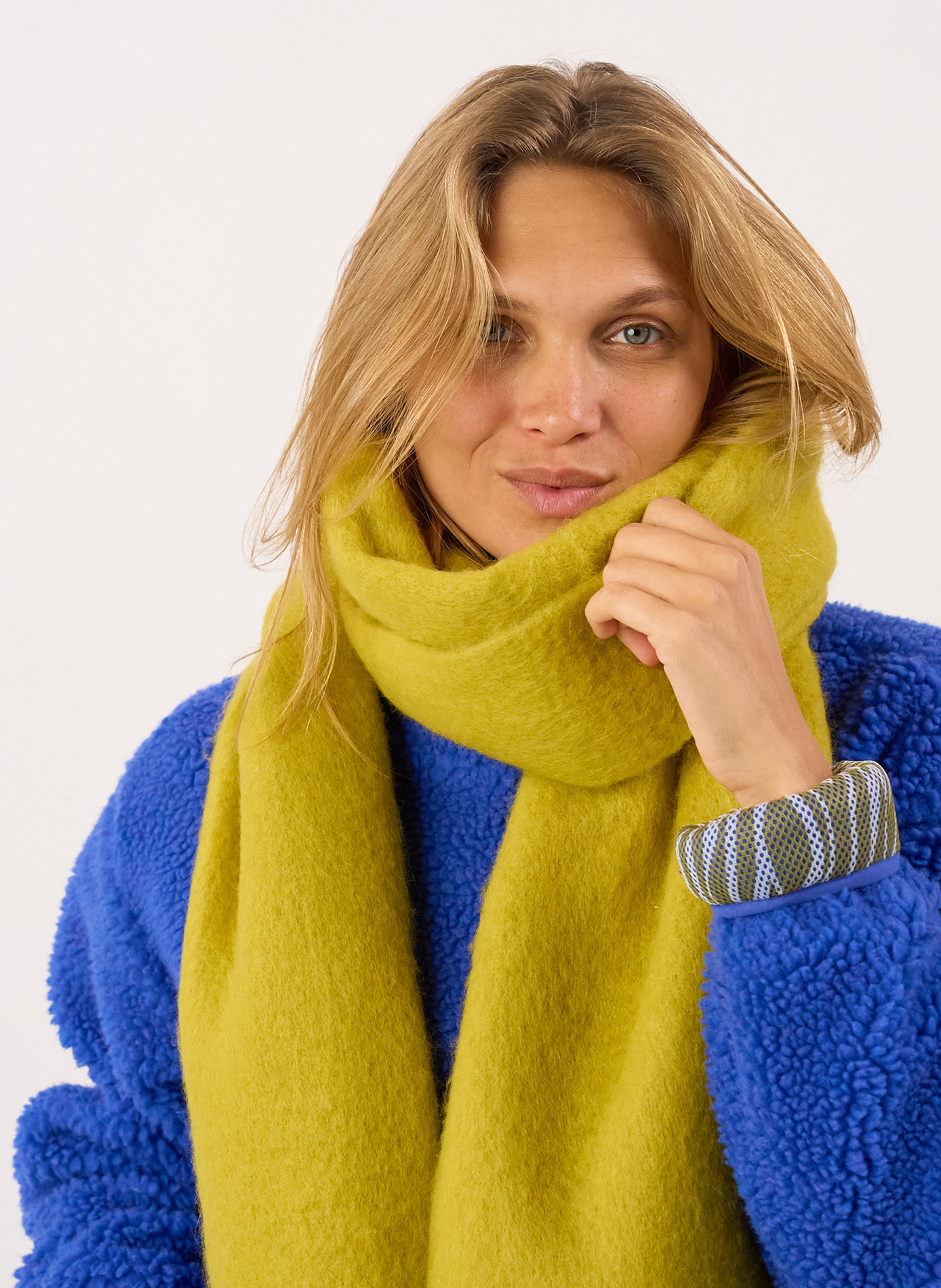 Echarpe en laine large BILLYBELT Vert