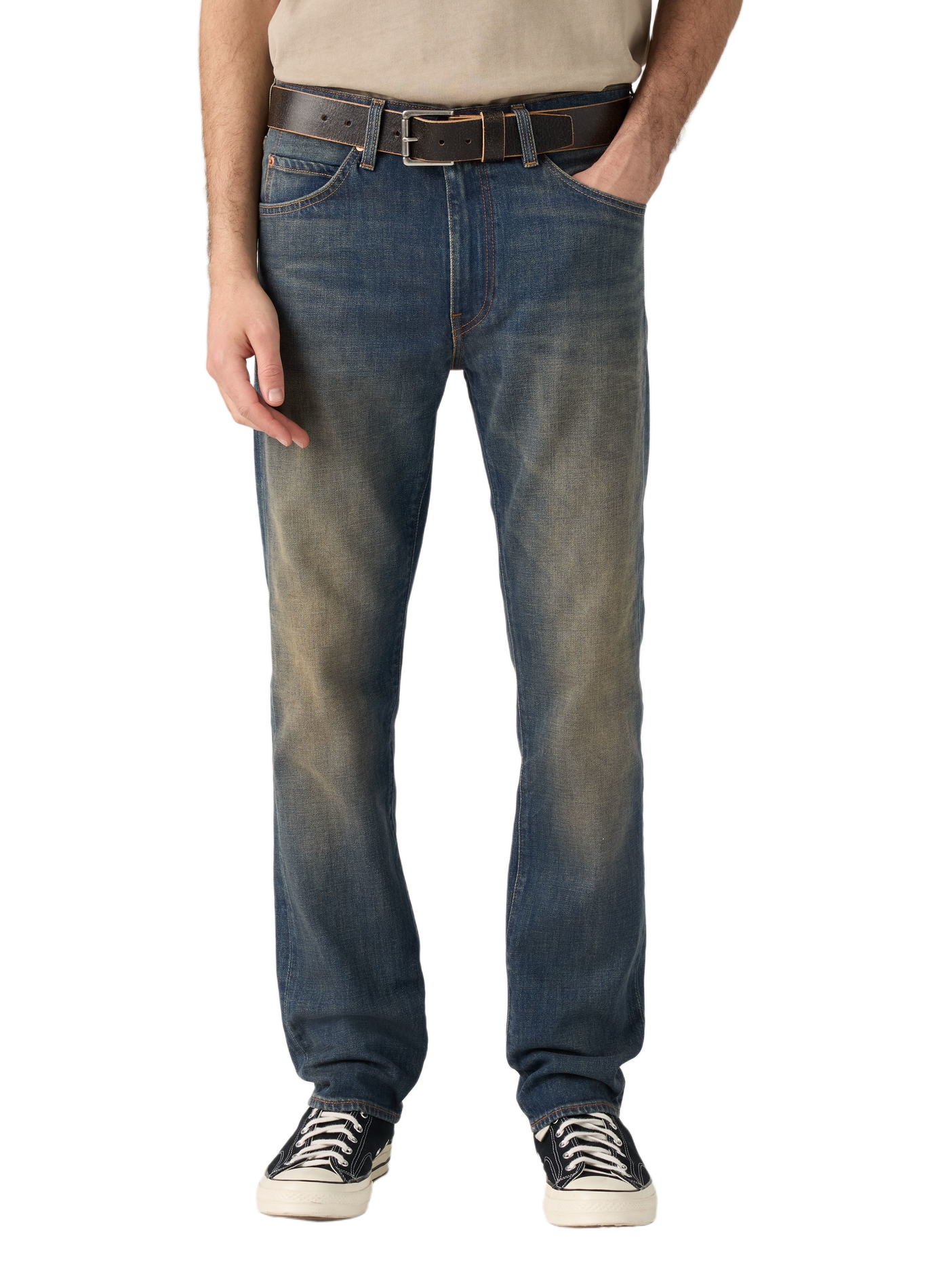 Straight-cut cotton-blend jeans LEVI'S Blue