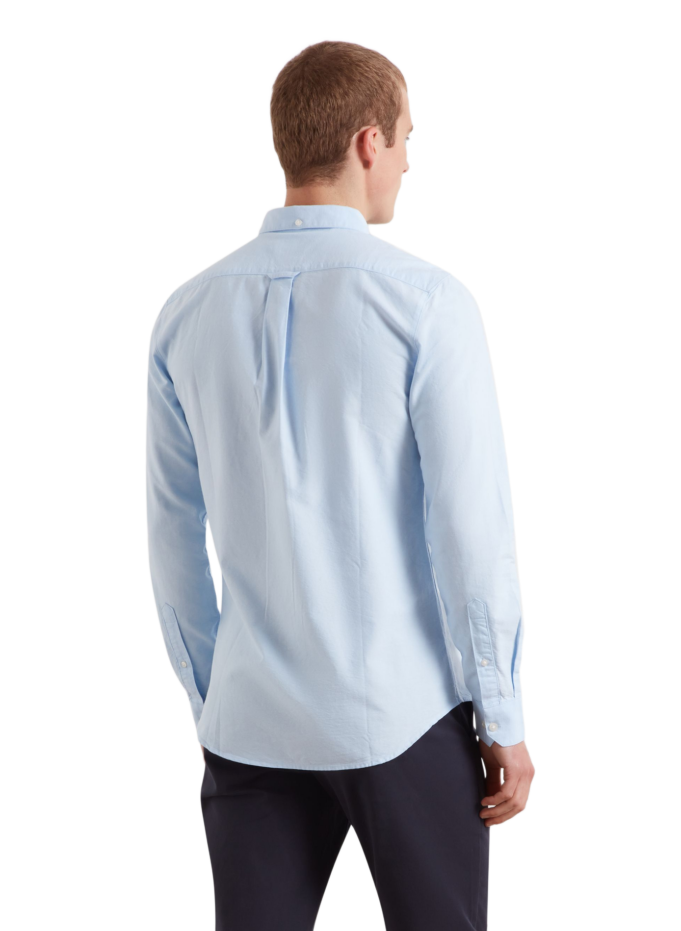 Chemise droite à logo brodé en coton FARAH Blue
