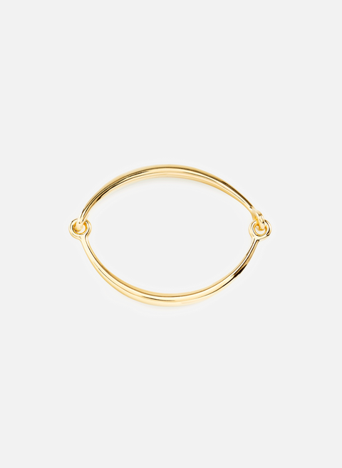 Rigid gold brass bracelet RAGBAG 