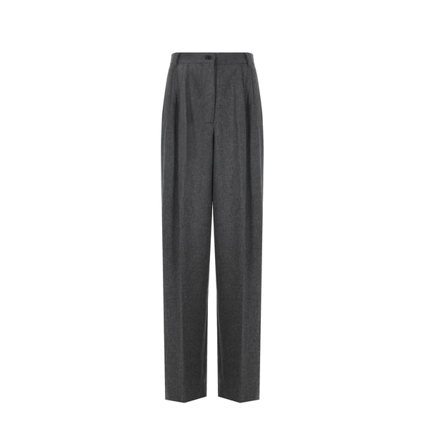 Pantalon droit en laine
