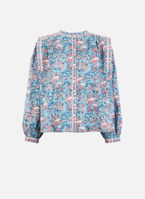 Patterned cotton blouse MulticolorLOUISE MISHA 