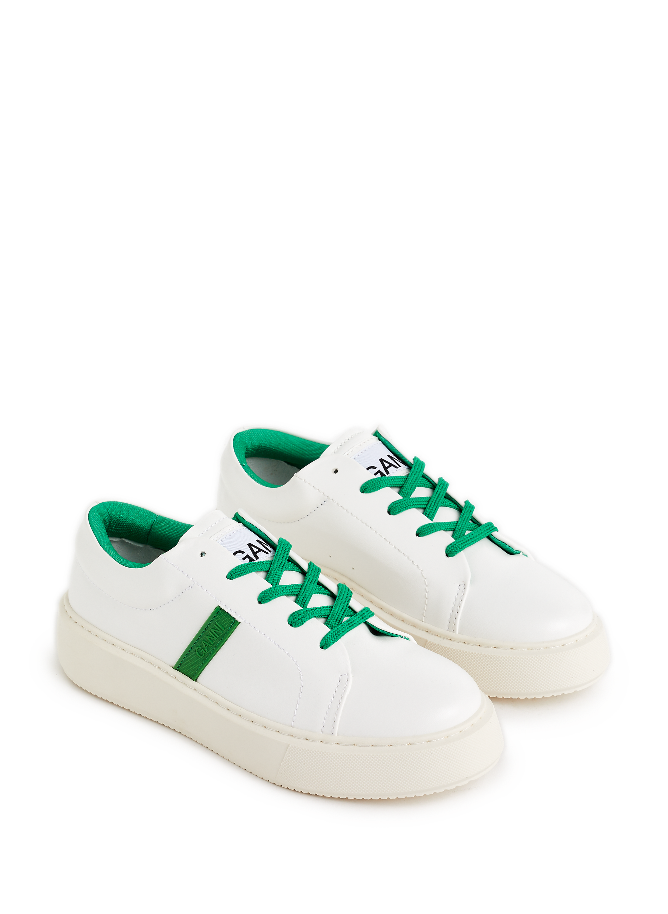 Sporty Mix Cupsole sneakers GANNI Green