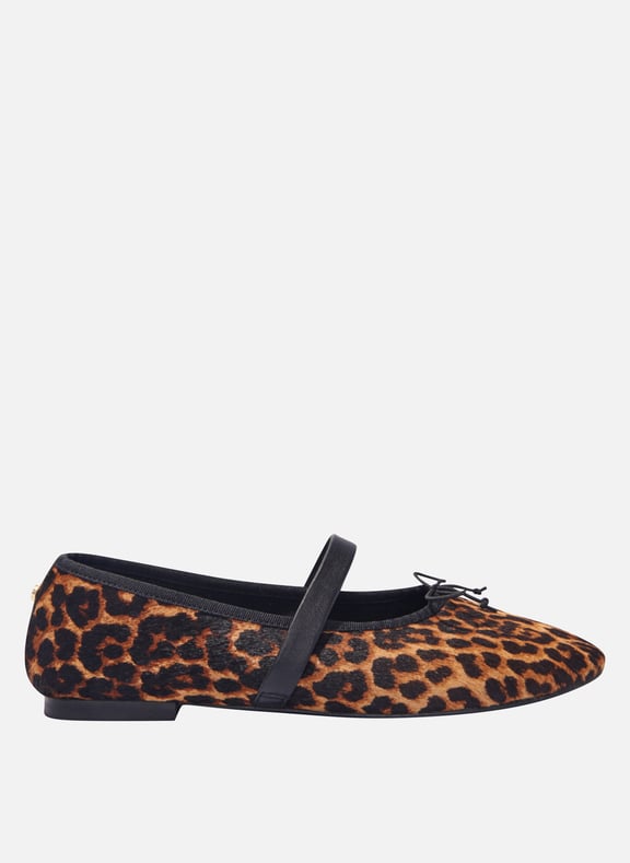 Ballerines léopard en cuir Multicolore by MAJE MAJE Ballerines léopard en cuir Multicolore