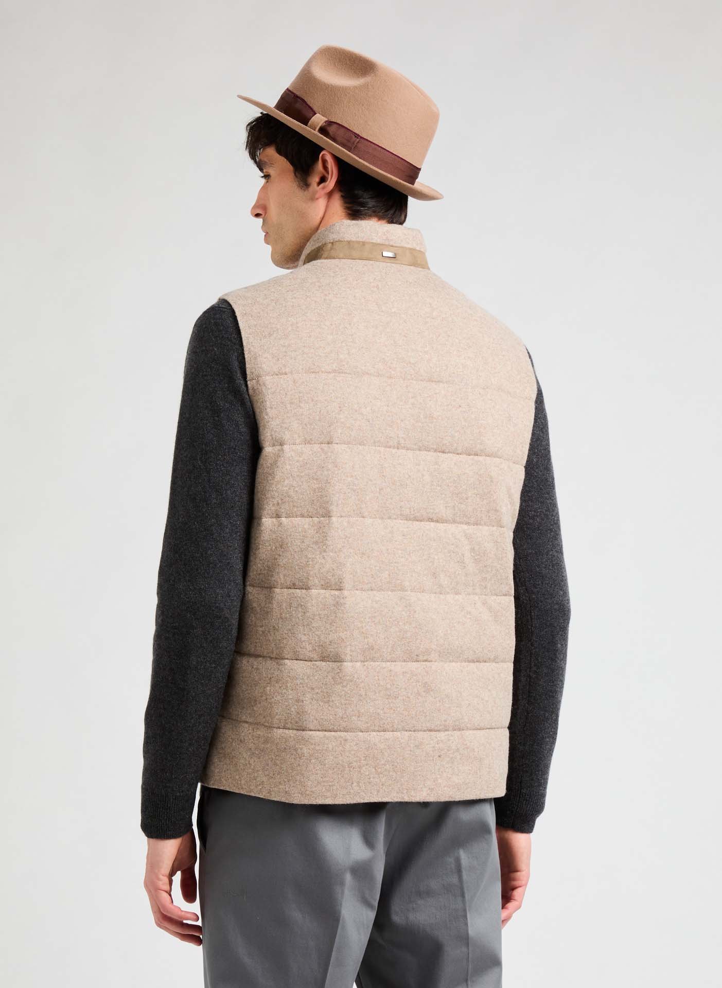 Doudoune sans manches HACKETT Beige