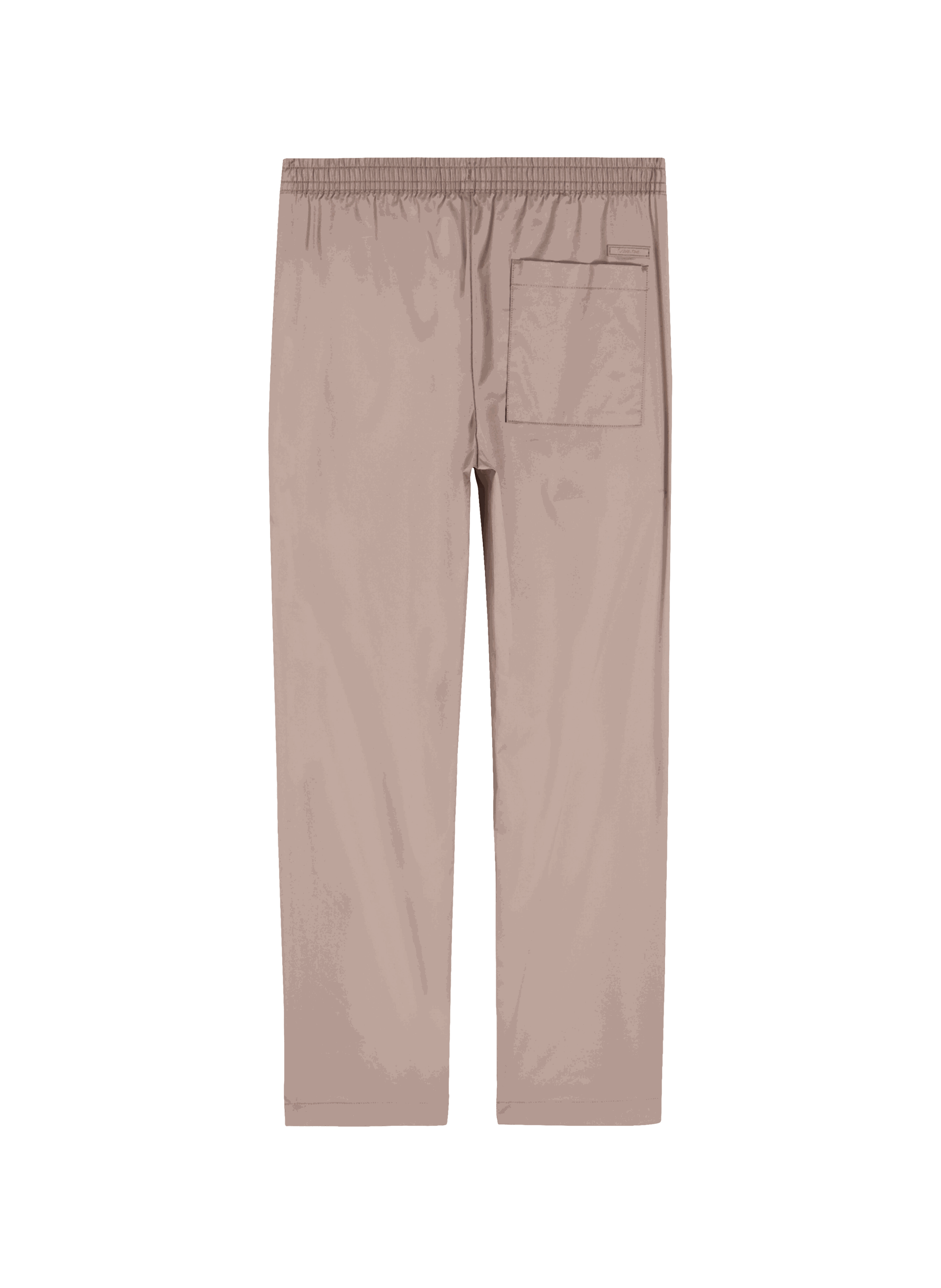 Cotton blend straight trousers CALVIN KLEIN Beige