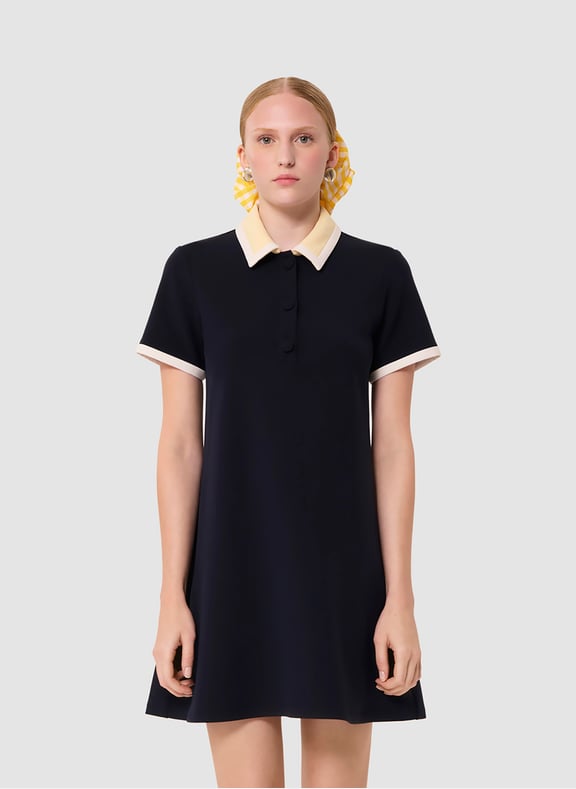 Robe courte uni - ritournelle Bleu by TARA JARMON TARA JARMON Robe courte uni - ritournelle Bleu