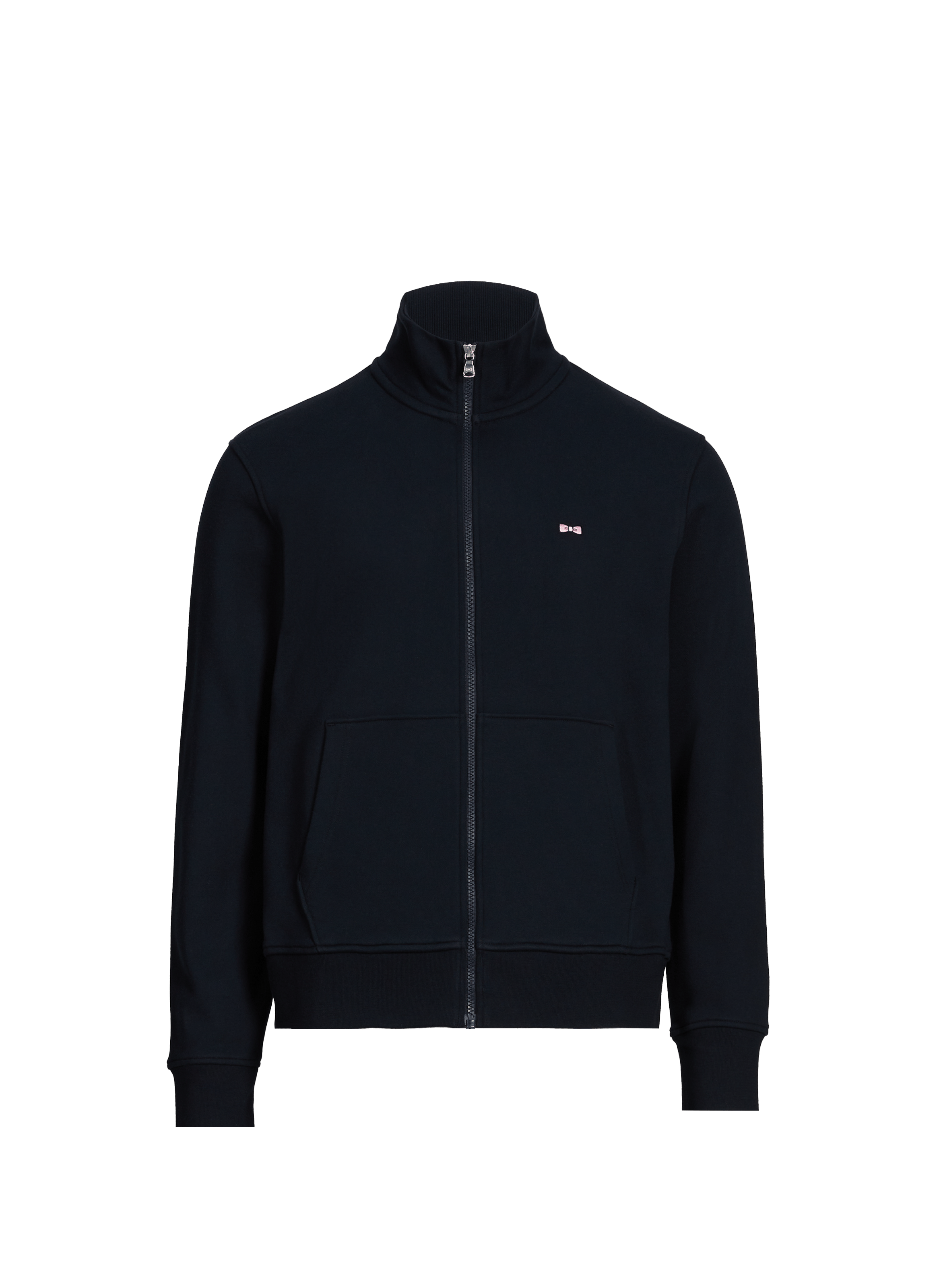 Straight zip-up cotton sweatshirt EDEN PARK Blue