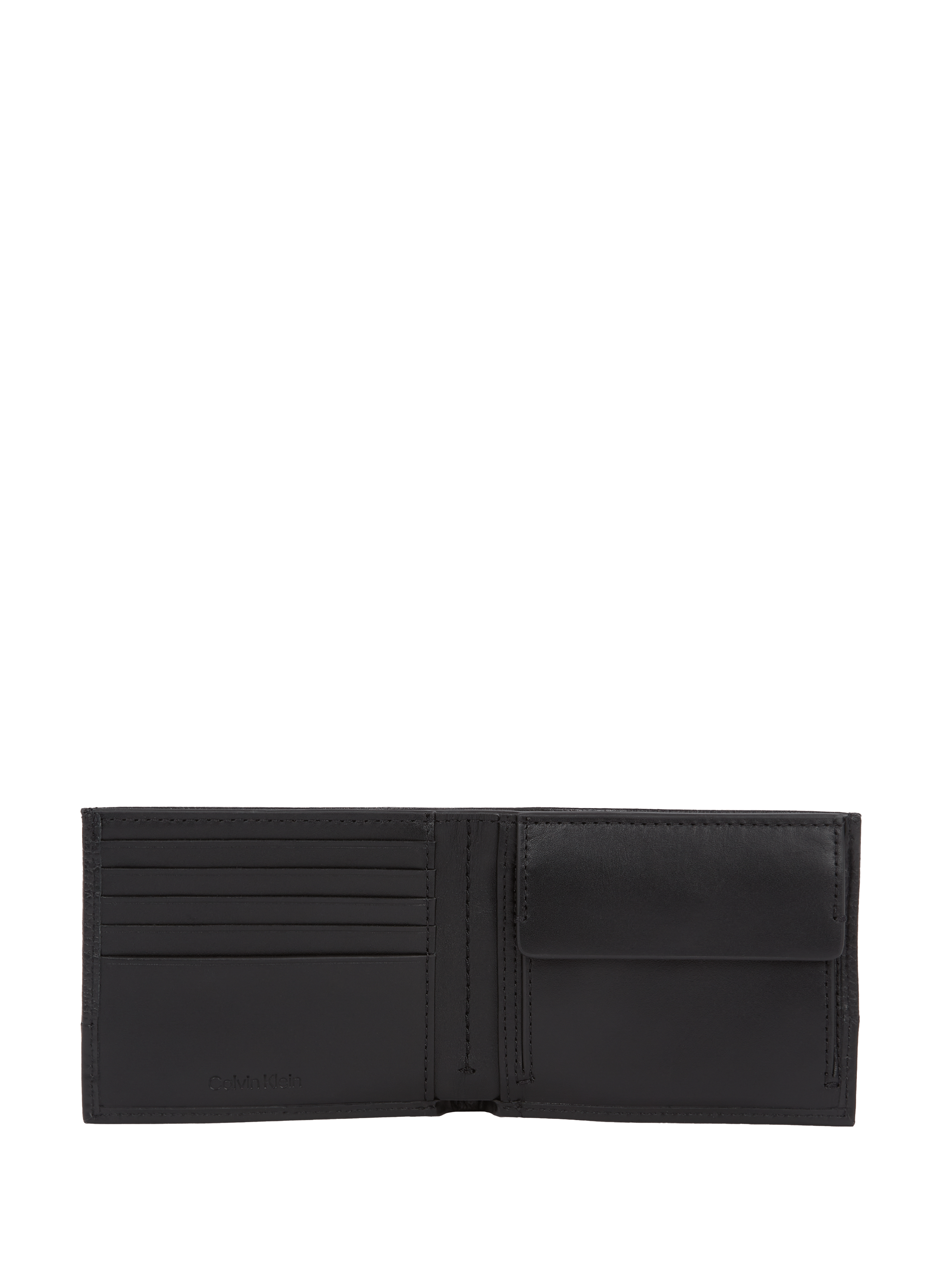 Portefeuille en cuir CALVIN KLEIN Noir