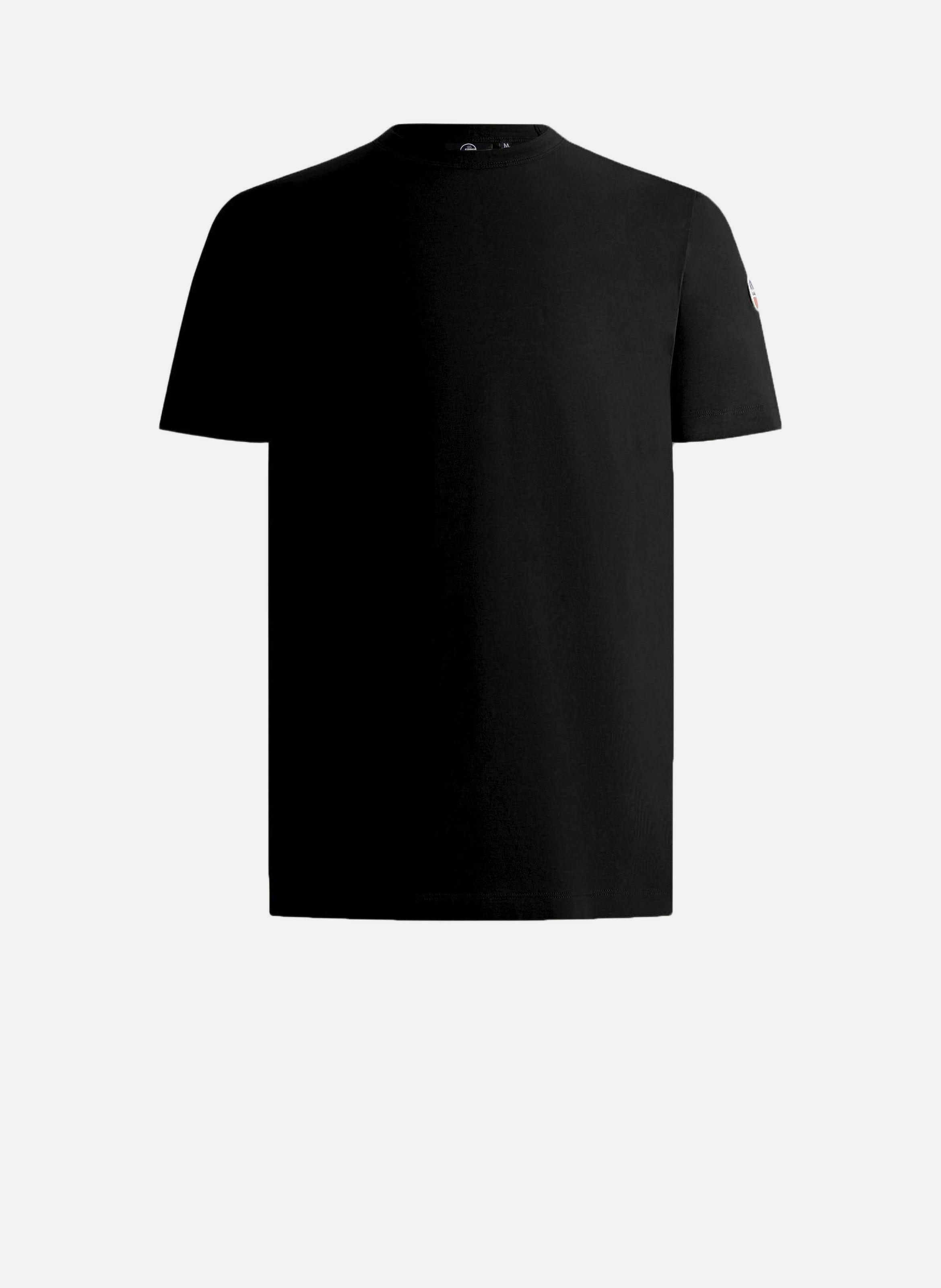 T-shirt riviere col rond coupe regular FUSALP Noir