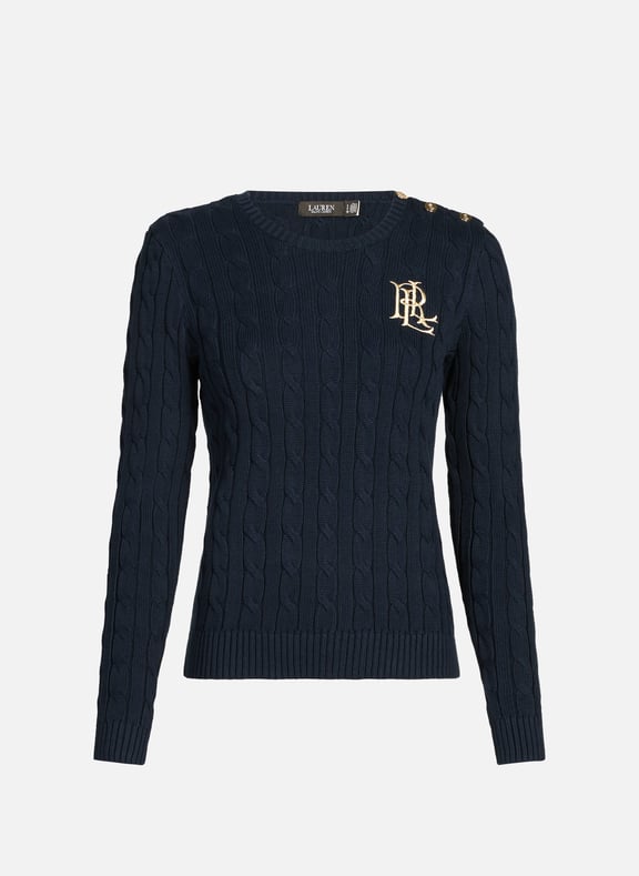 Cotton-blend jumper Blue by LAUREN LAUREN Cotton-blend jumper Blue