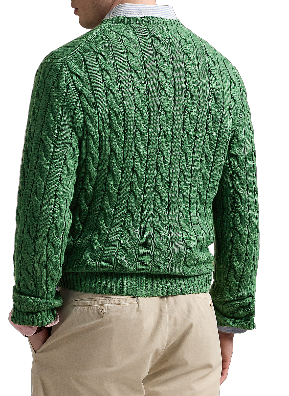 Pull en maille torsadé POLO RALPH LAUREN Vert