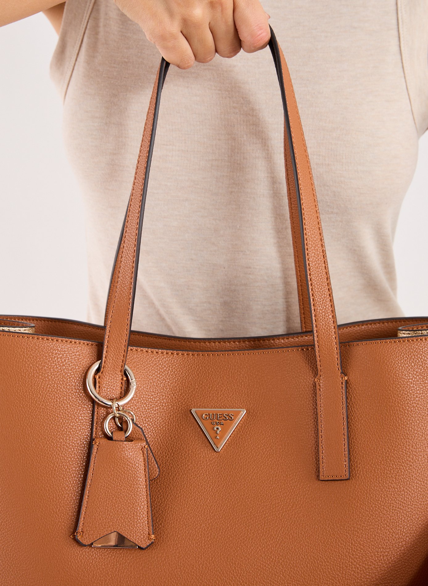 Meridian II tote bag GUESS Brown