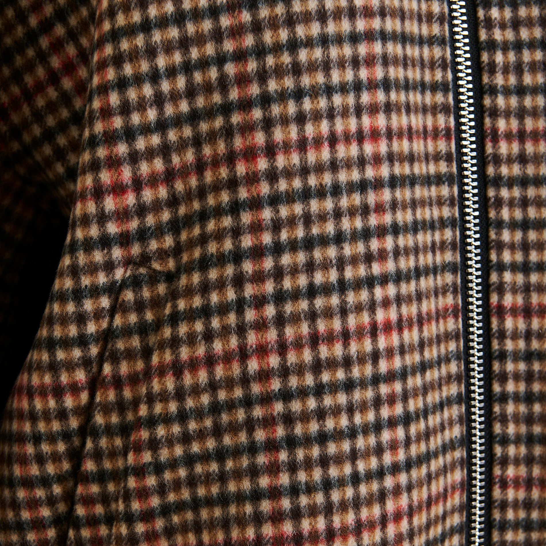 Blouson col teddy en laine Iti ESSENTIEL ANTWERP Marron