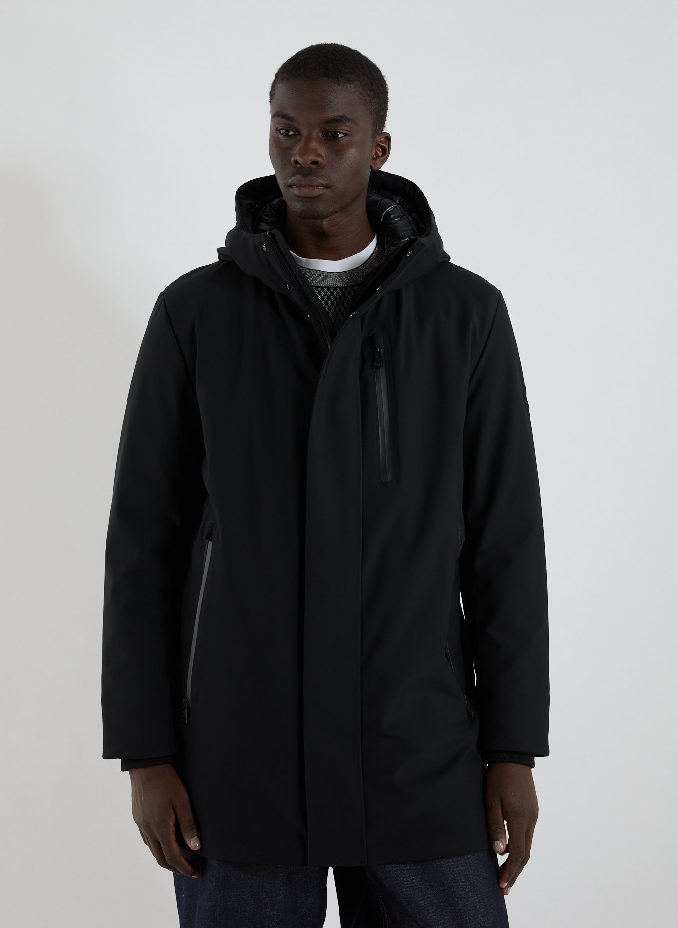 STRELLSON Parka droite à capuche Noir