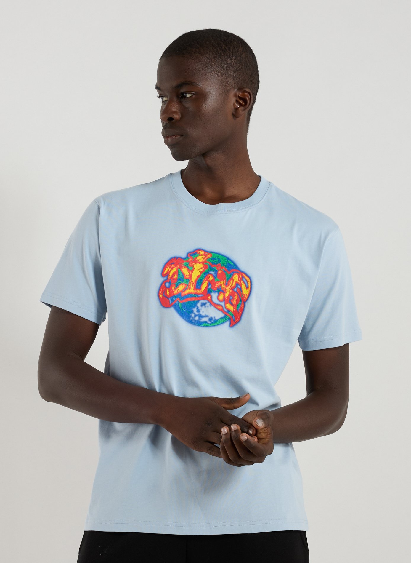 DIME T-shirt en coton Bleu