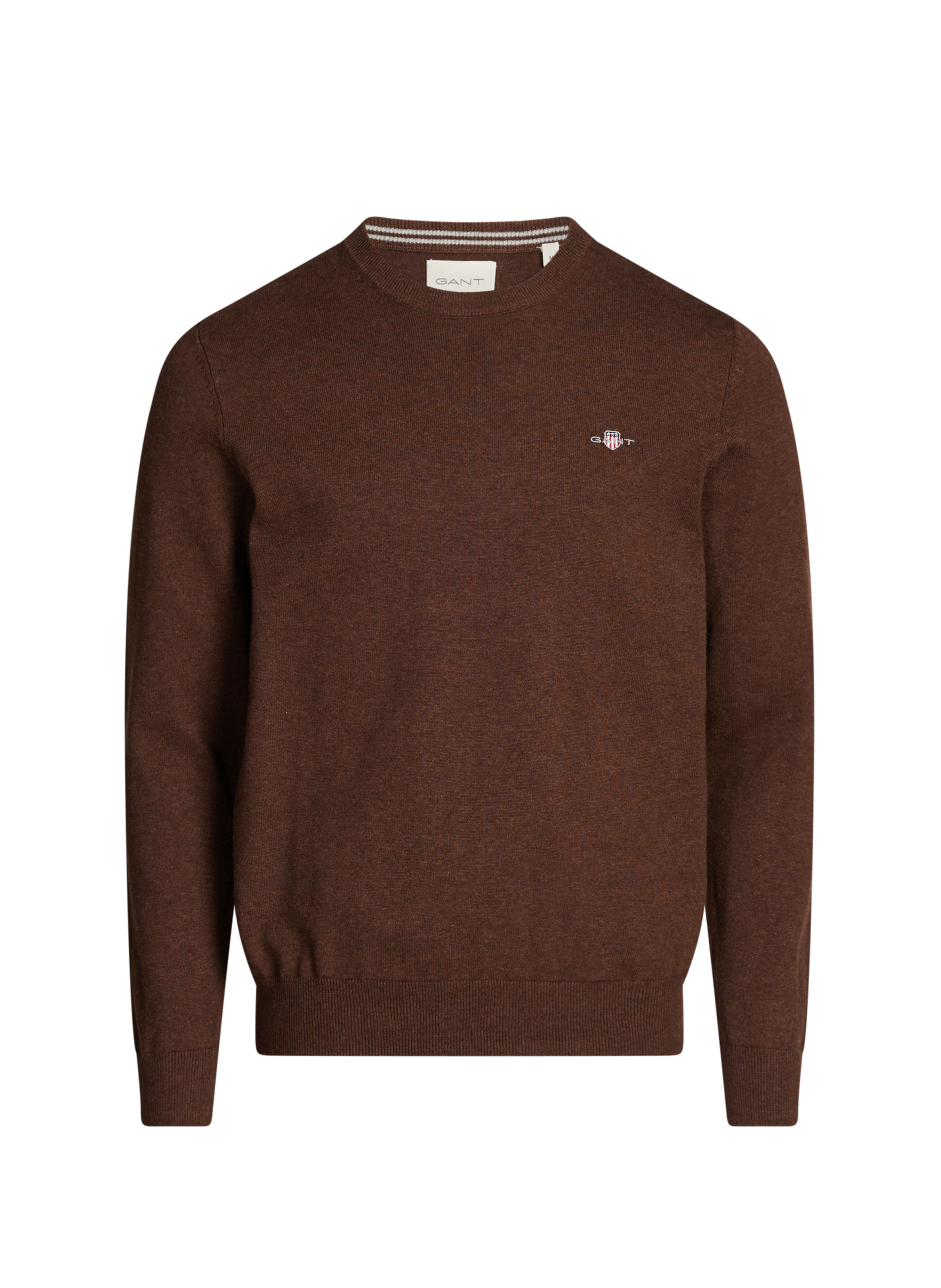 GANT Cotton round neck Sweatshirt Brown