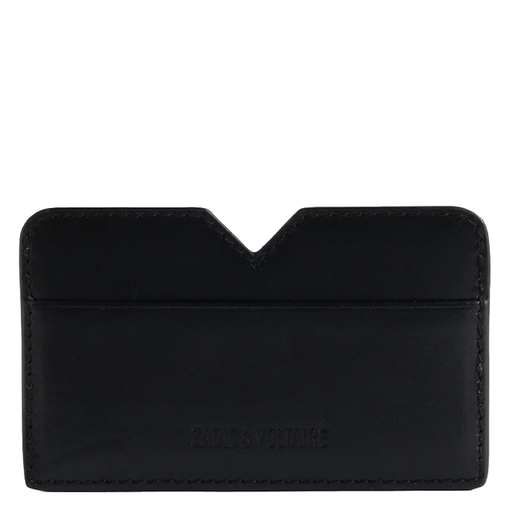 Porte-cartes en cuir zv multipass ZADIG&VOLTAIRE Noir