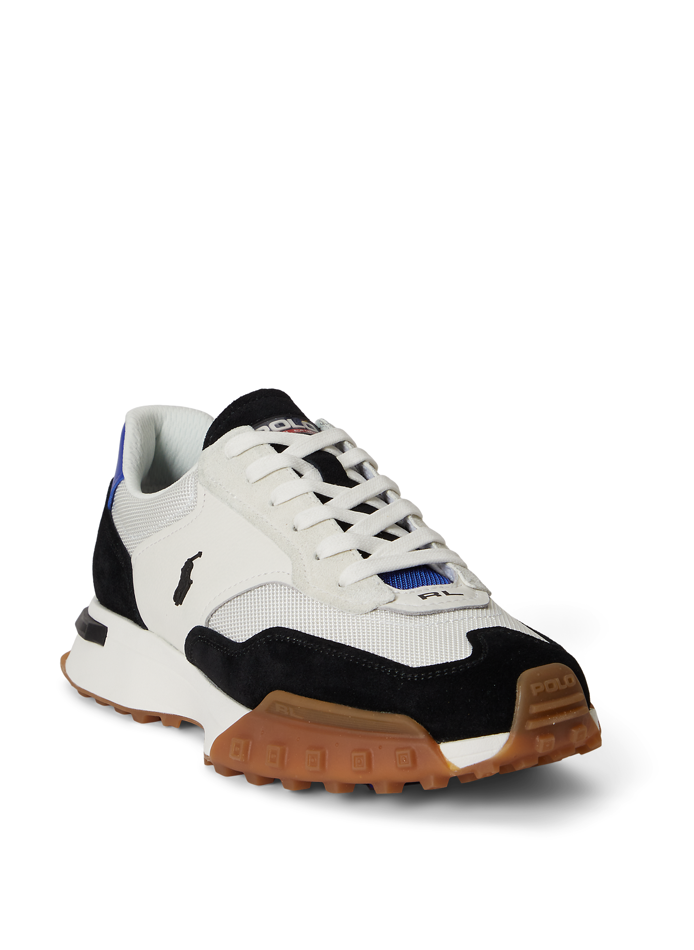 Baskets basses en cuir de vache POLO RALPH LAUREN Blanc