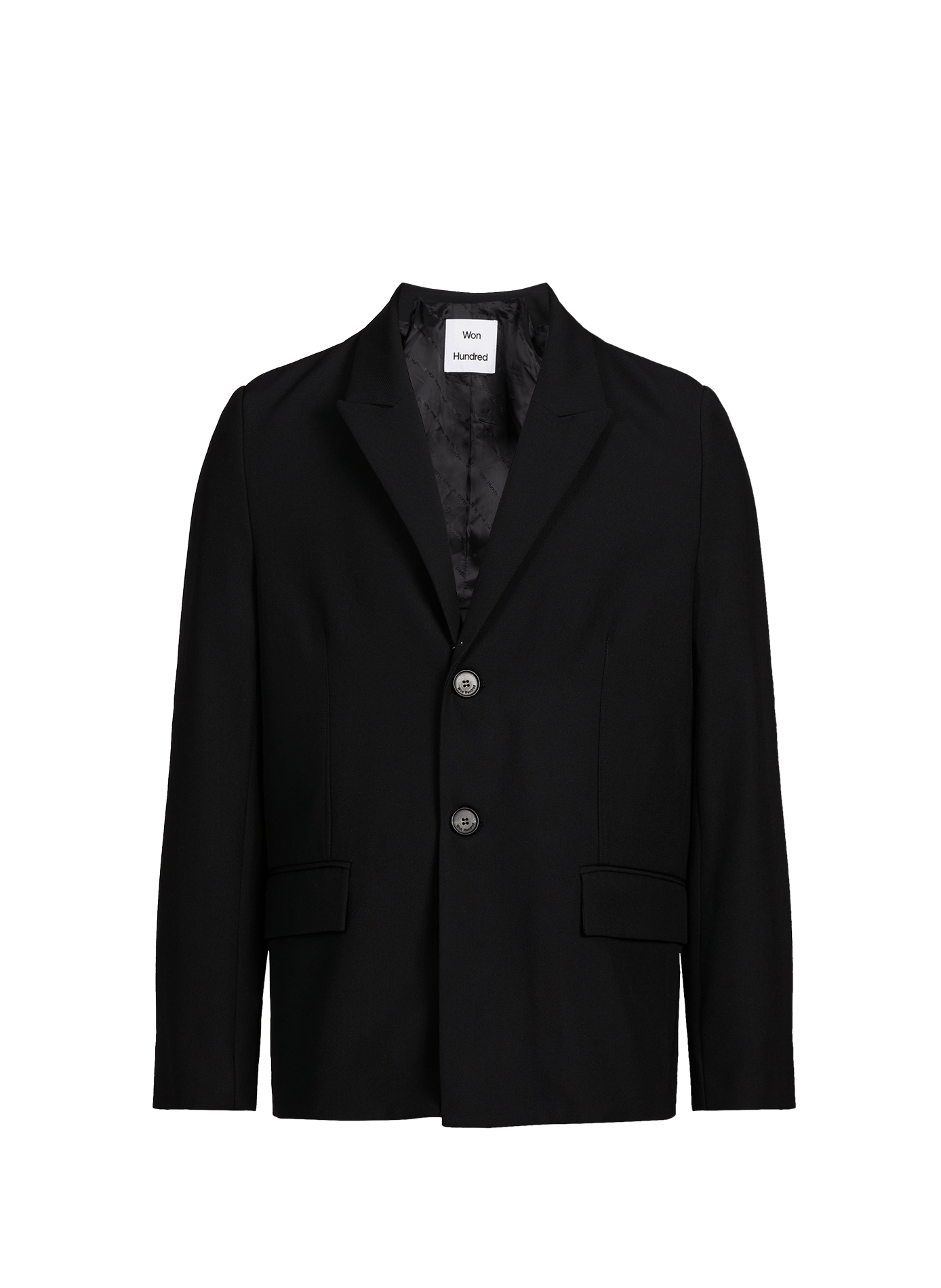 Blazer droit uni WON HUNDRED Noir