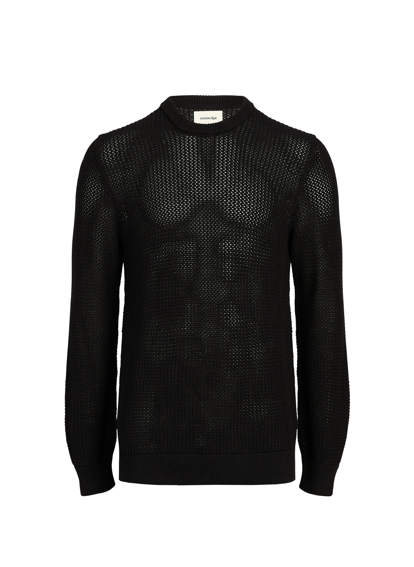 Cotton openwork Hajur sweater SAISON 1865 Black