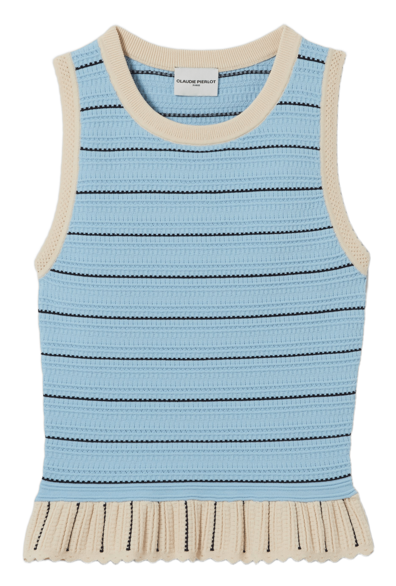 Top en maille ajusté CLAUDIE PIERLOT Multicolore