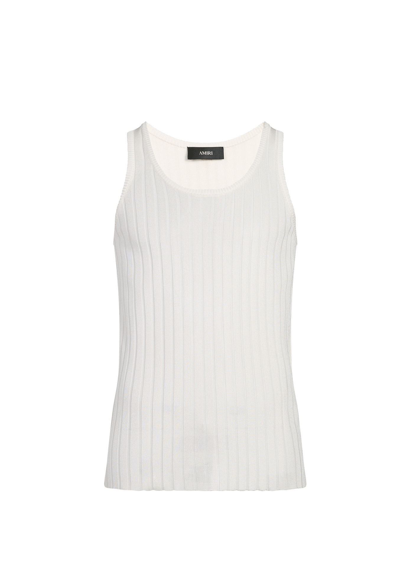 Round neck tank top AMIRI White