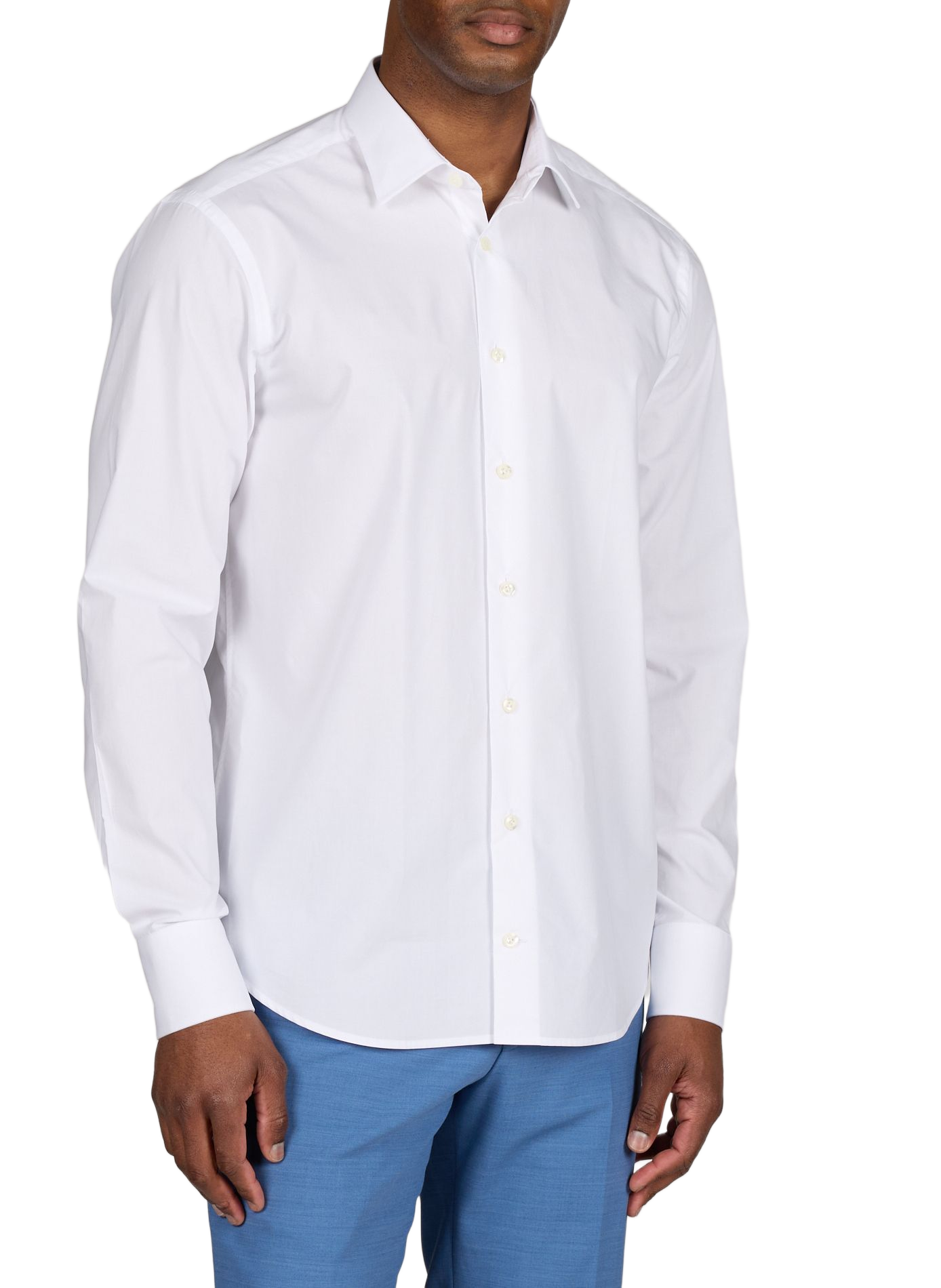 Chemise slim en coton  VAN LAACK Blanc