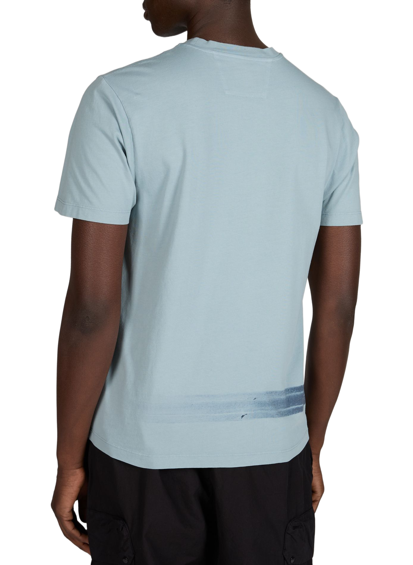 Bedrukt katoenen T-shirt CP COMPANY Blauw