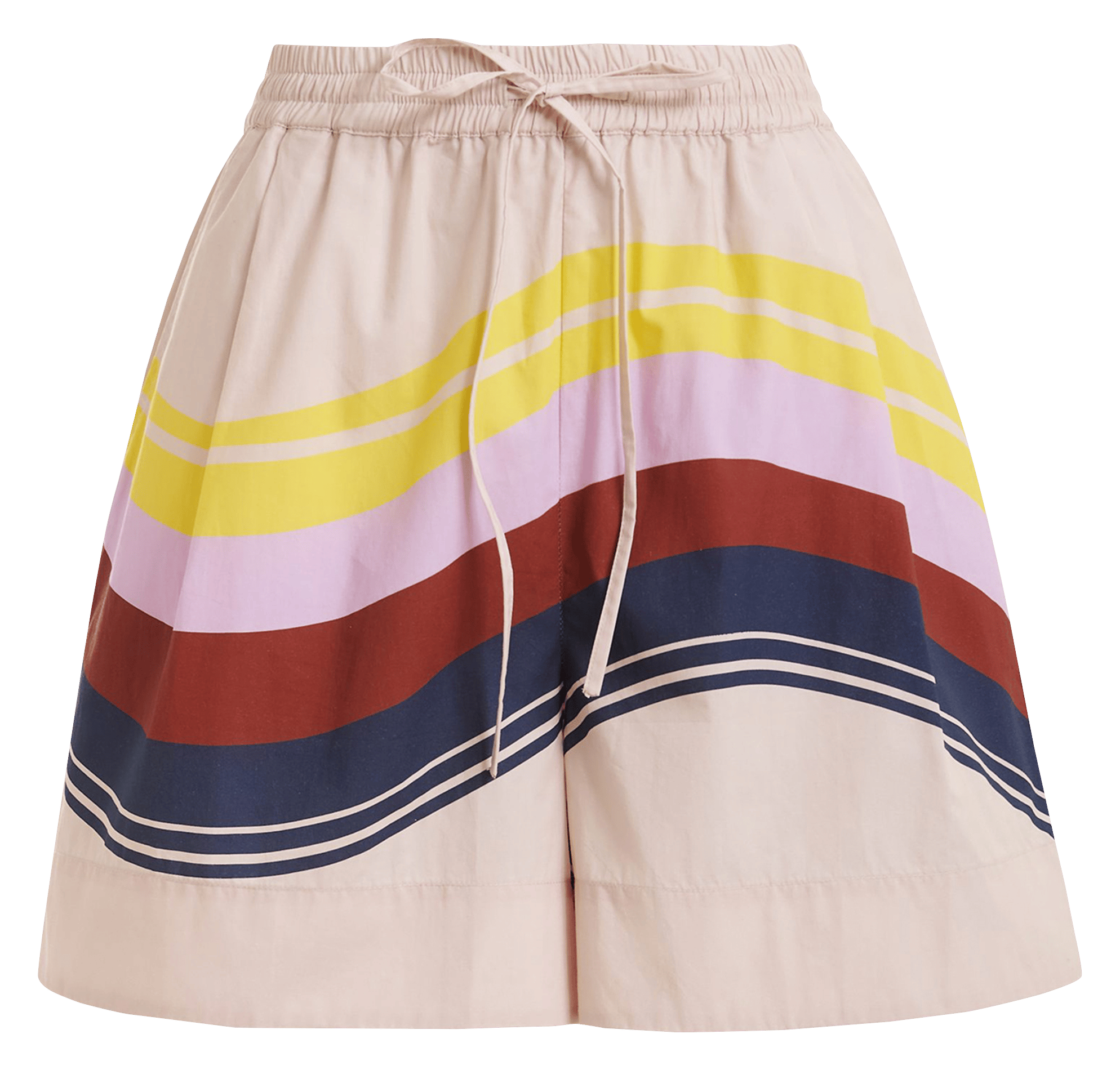 Short large taille haute à motifs jive Multicolore
