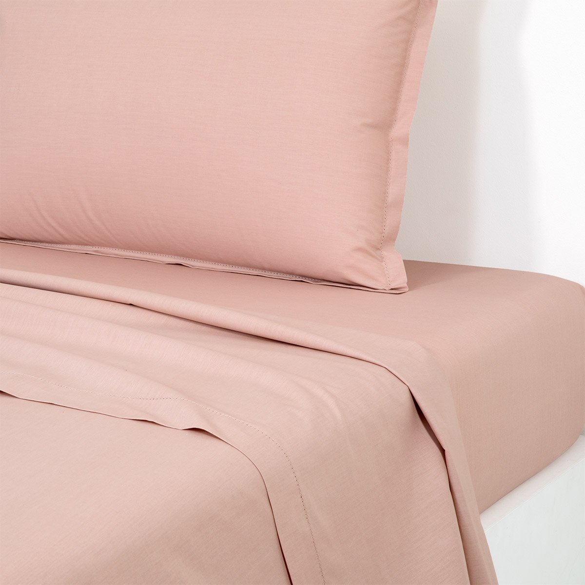 Drap plat en percale de coton, alcove  Pétale